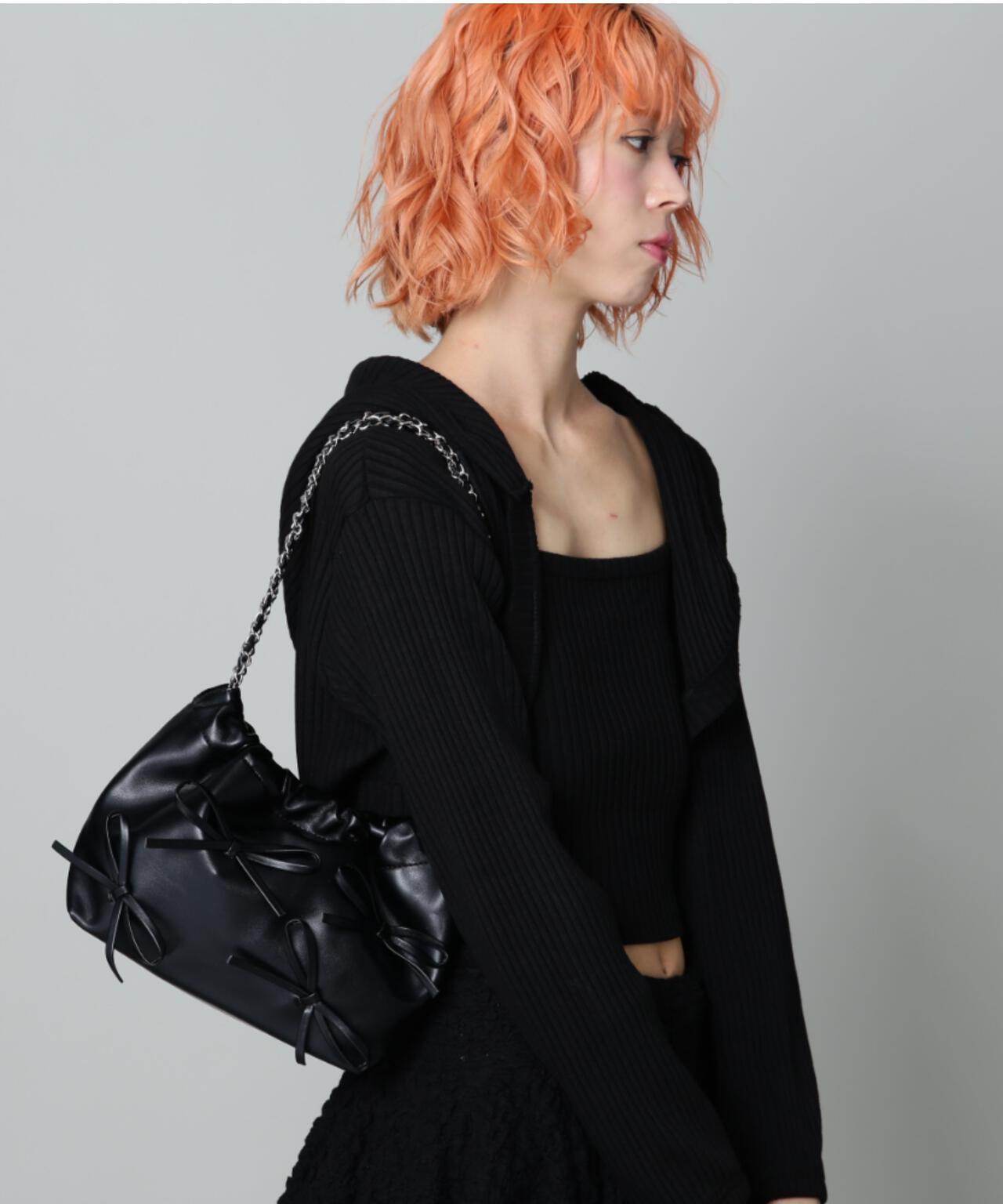 【WEB限定】SIS/エスアイエス/リボンチェーンバッグ