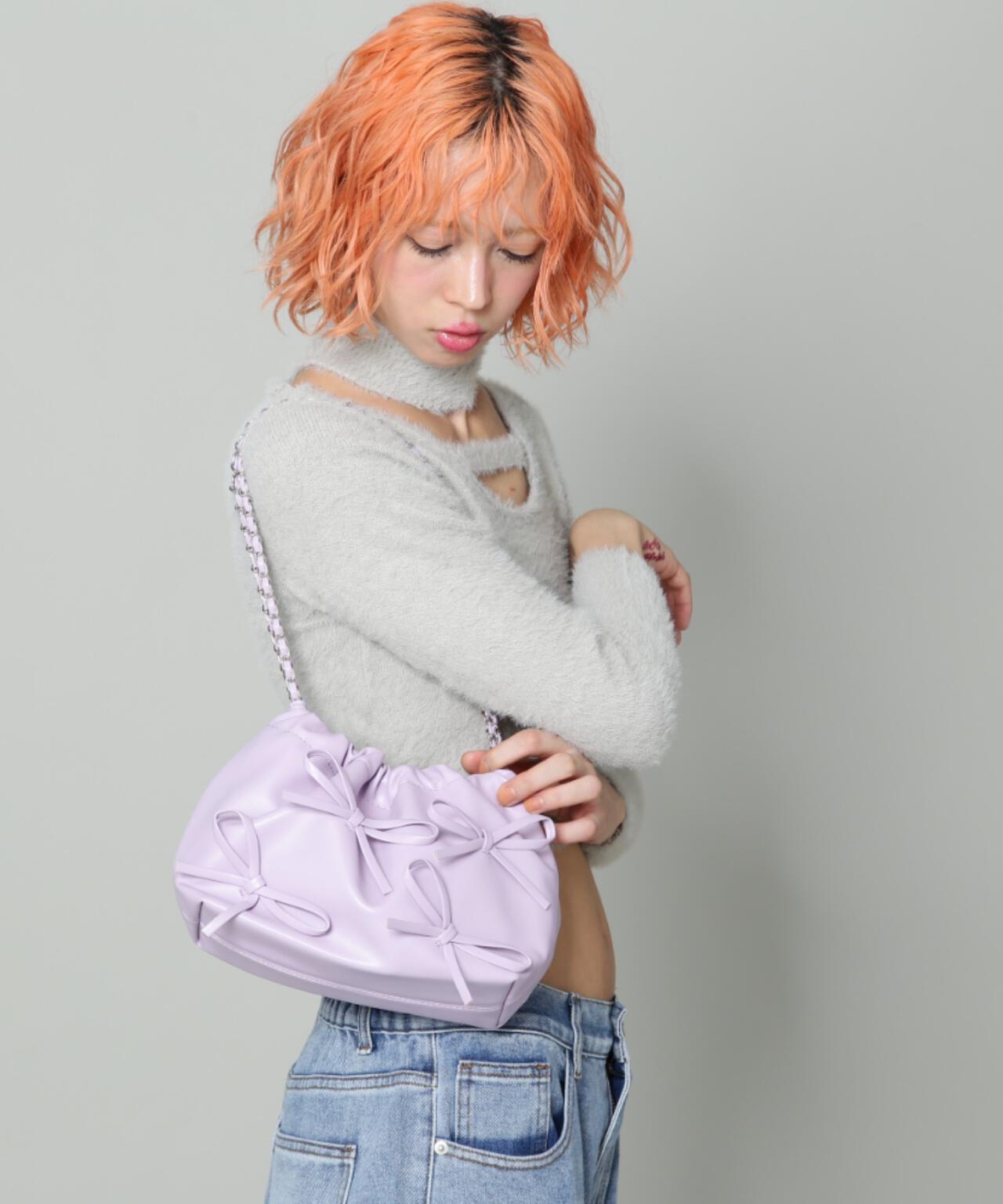【WEB限定】SIS/エスアイエス/リボンチェーンバッグ