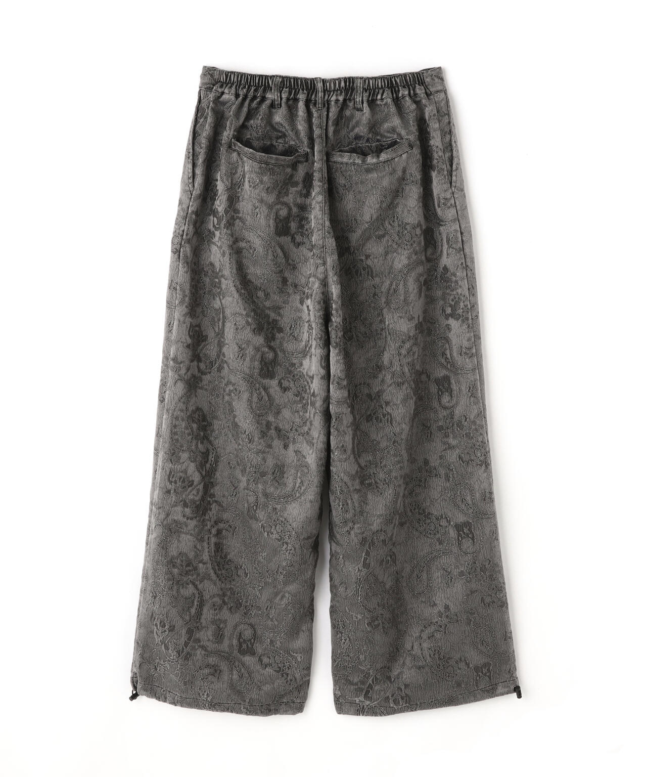 Chica/チカ/FLORAL JAQUARD PIGMENT WIDE PANTS