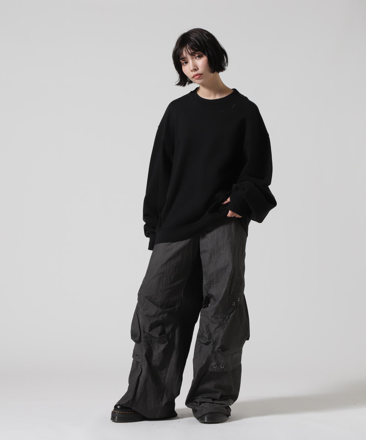 BLR/ビーエルアール/DYED MILTI - P NYLON PARACHUTE PANTS