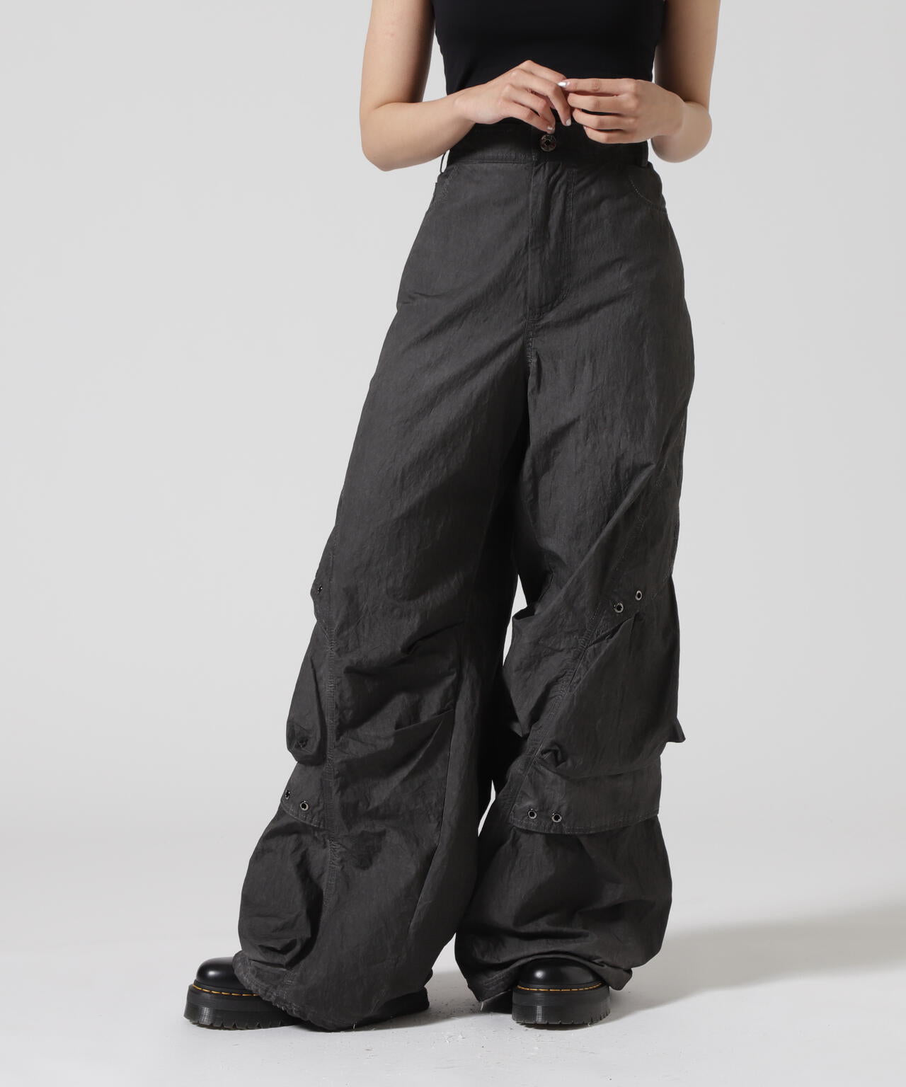 BLR/ビーエルアール/DYED MILTI - P NYLON PARACHUTE PANTS