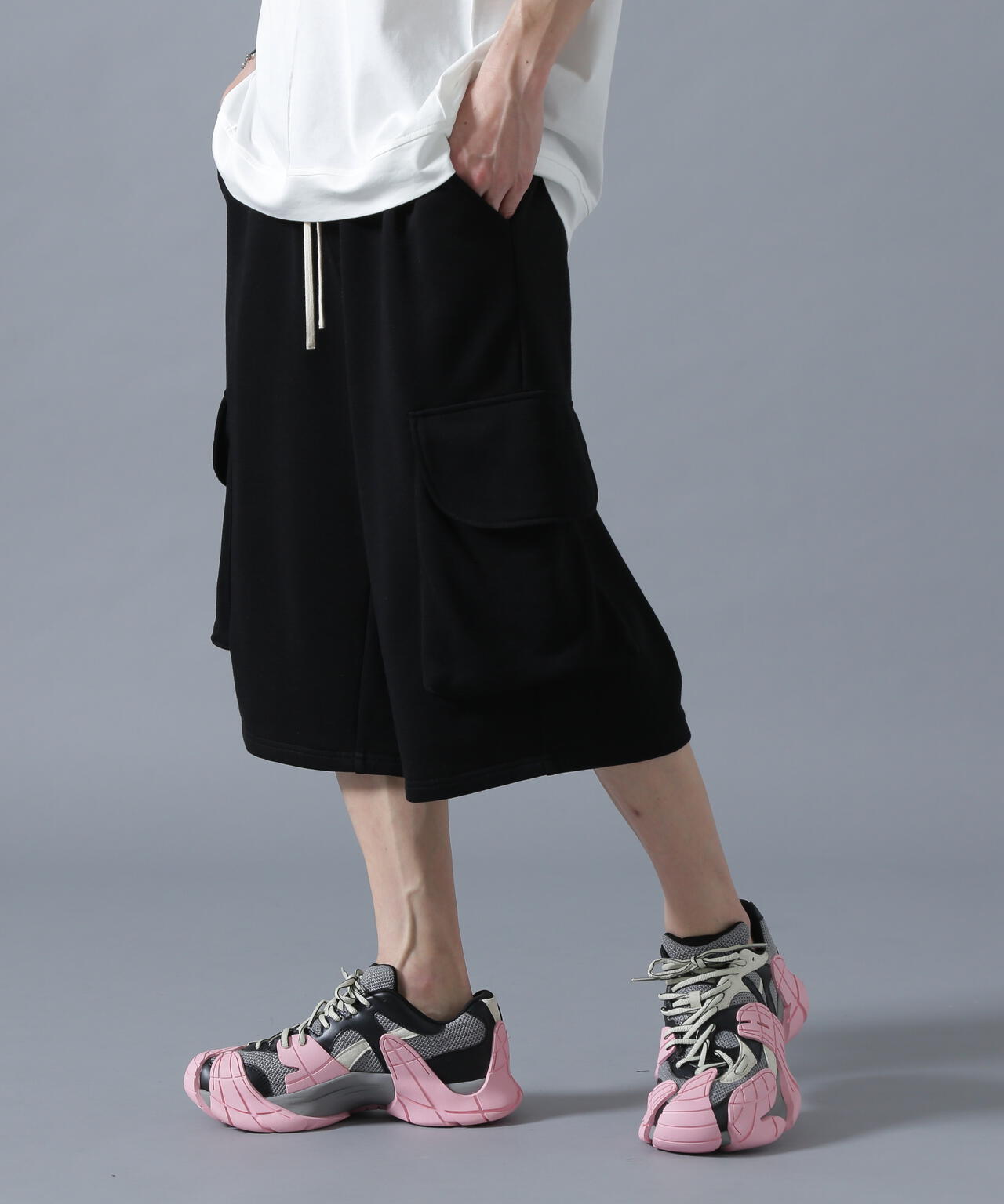 DankeSchon/ダンケシェーン/CHEMICAL SWEAT CARGO SHORTS