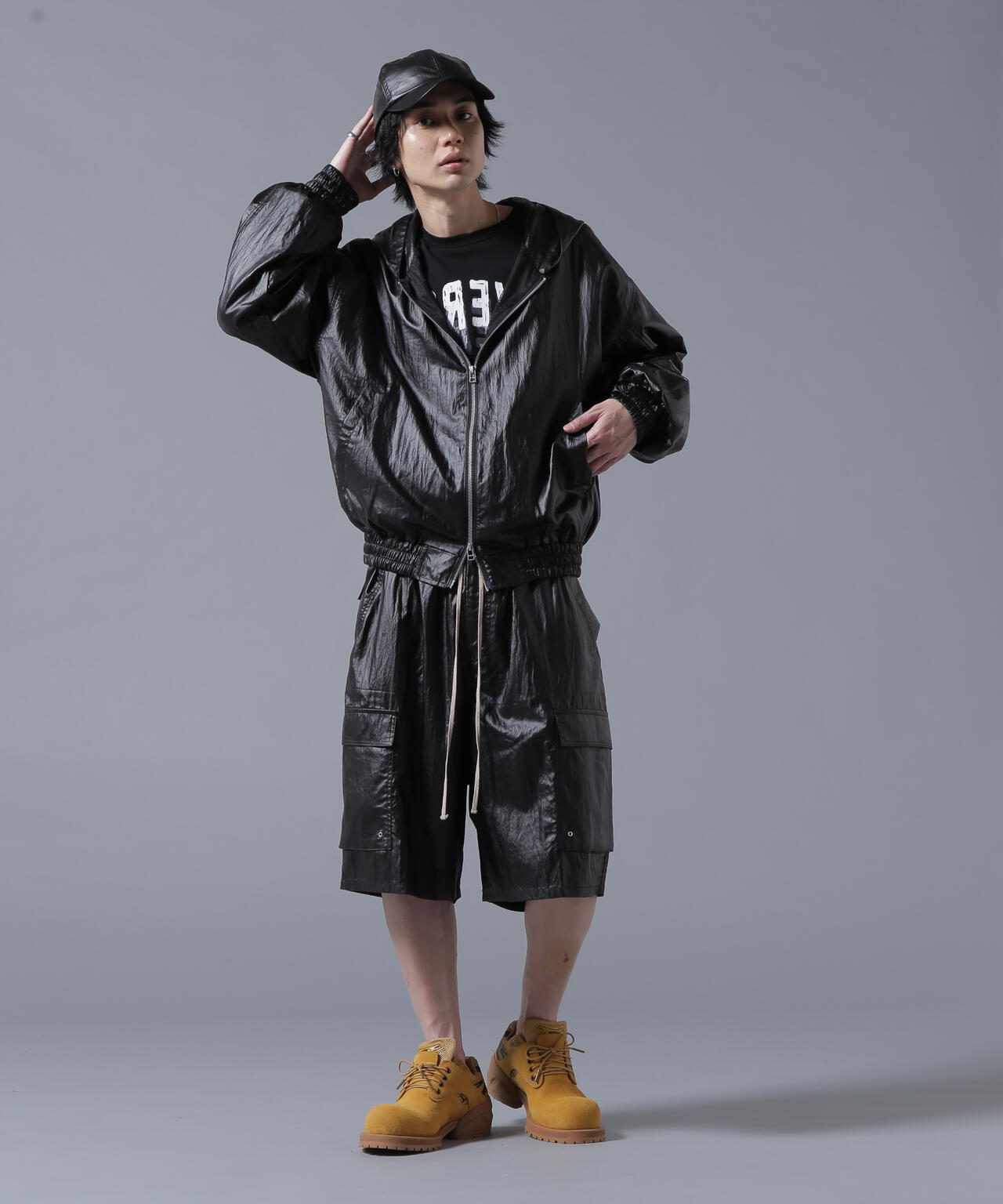 DankeSchon/ダンケシェーン/COATINGTENCEL CARGO SHORTS