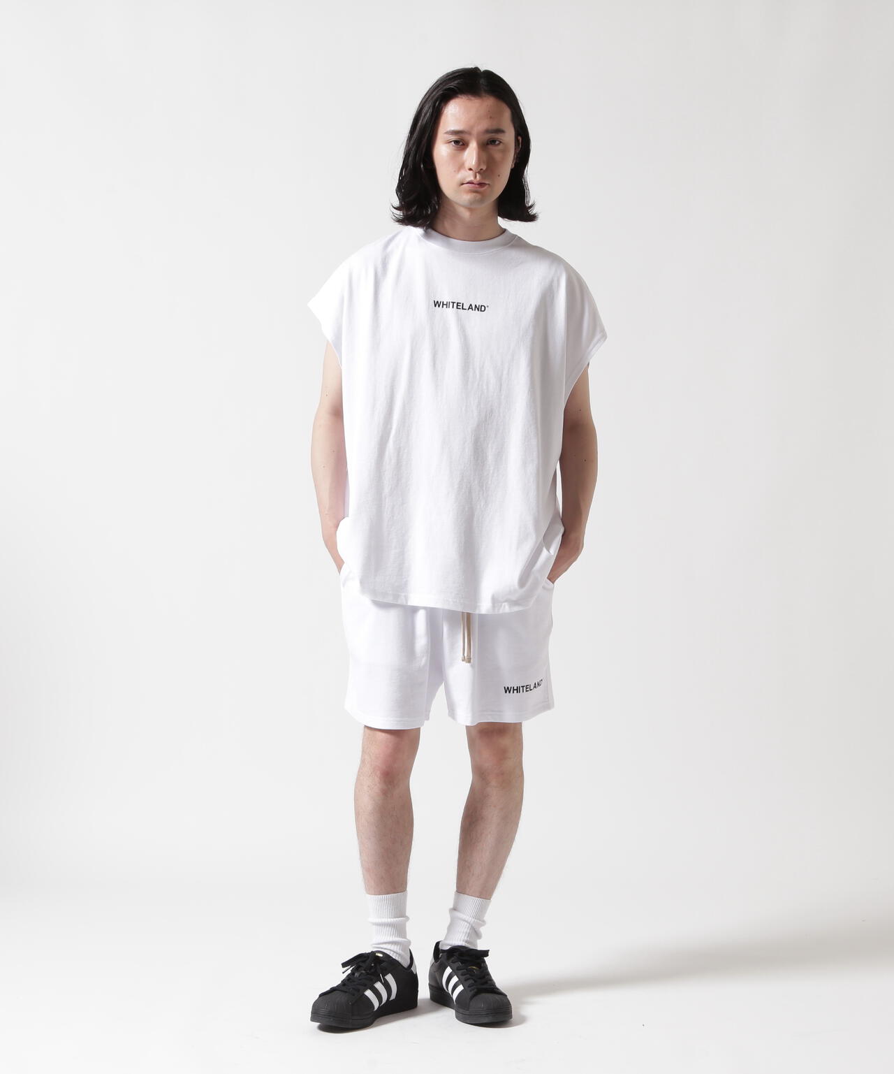 【WEB&DEPOT限定】WHITELAND/ホワイトランド/OWL/LOGO SWT SHORTS