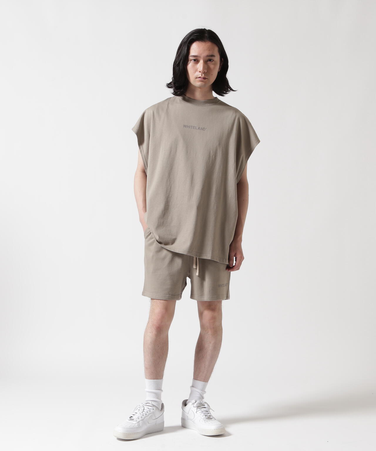 【WEB&DEPOT限定】WHITELAND/ホワイトランド/OWL/LOGO SWT SHORTS