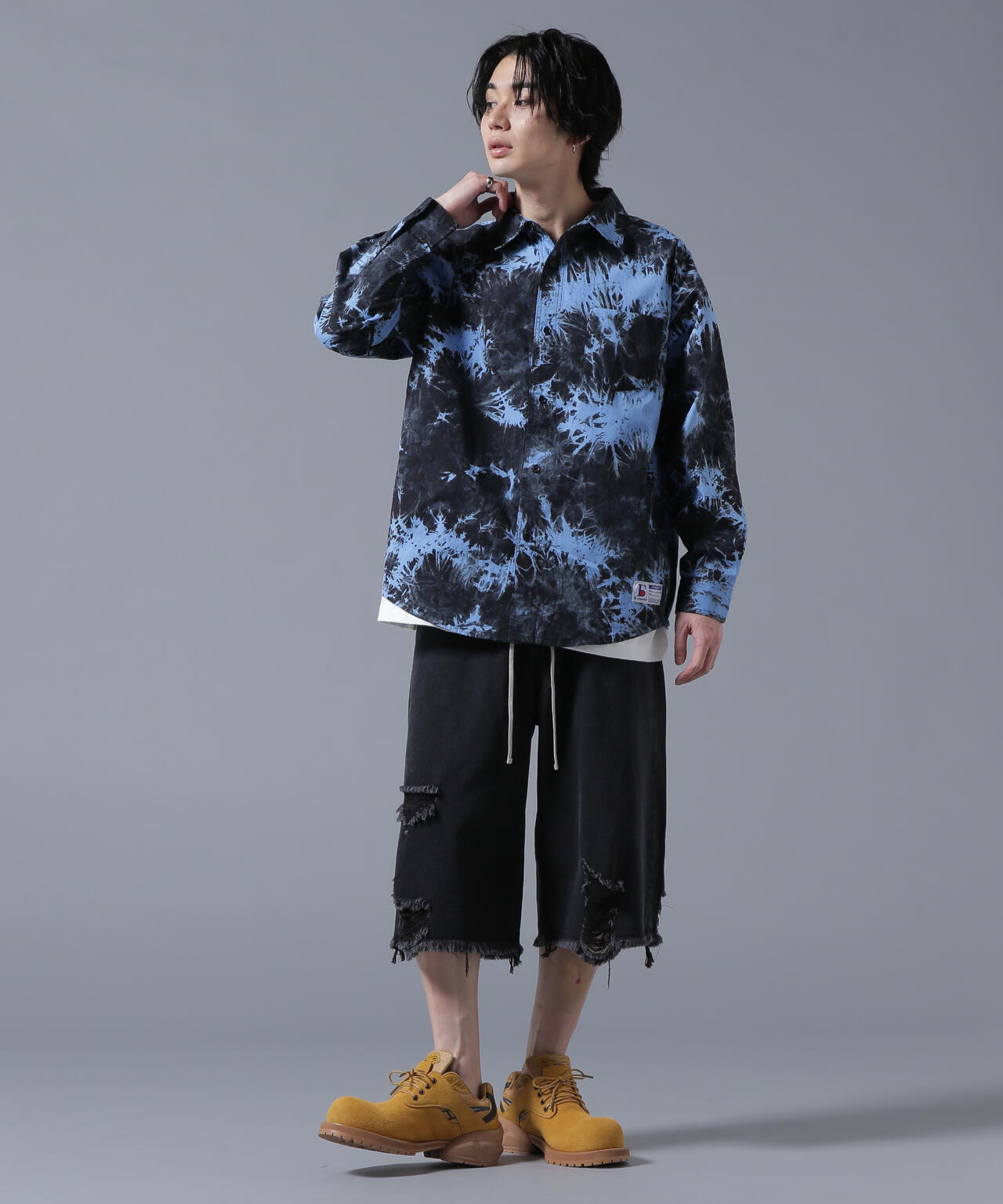 【WEB＆DEPOT限定】DankeSchon/ダンケシェーン/TIE DYE LONG SHIRTS