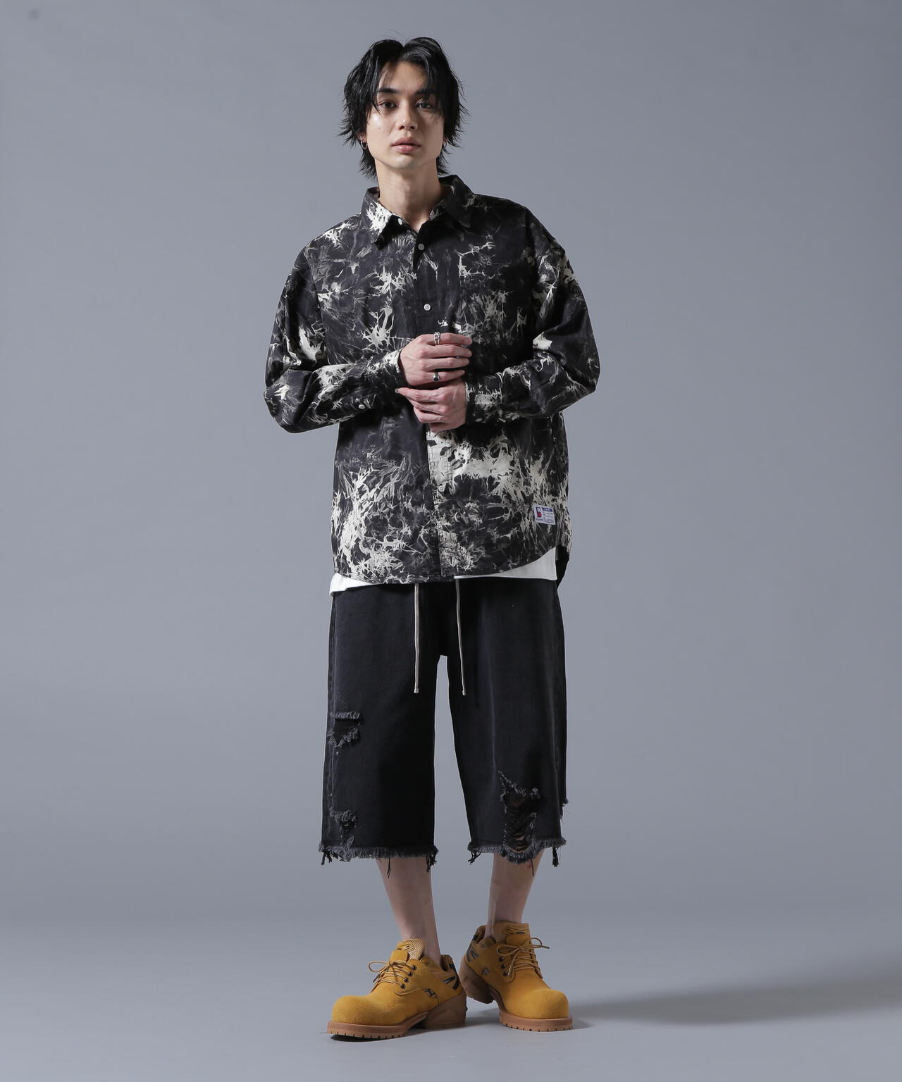 【WEB＆DEPOT限定】DankeSchon/ダンケシェーン/TIE DYE LONG SHIRTS