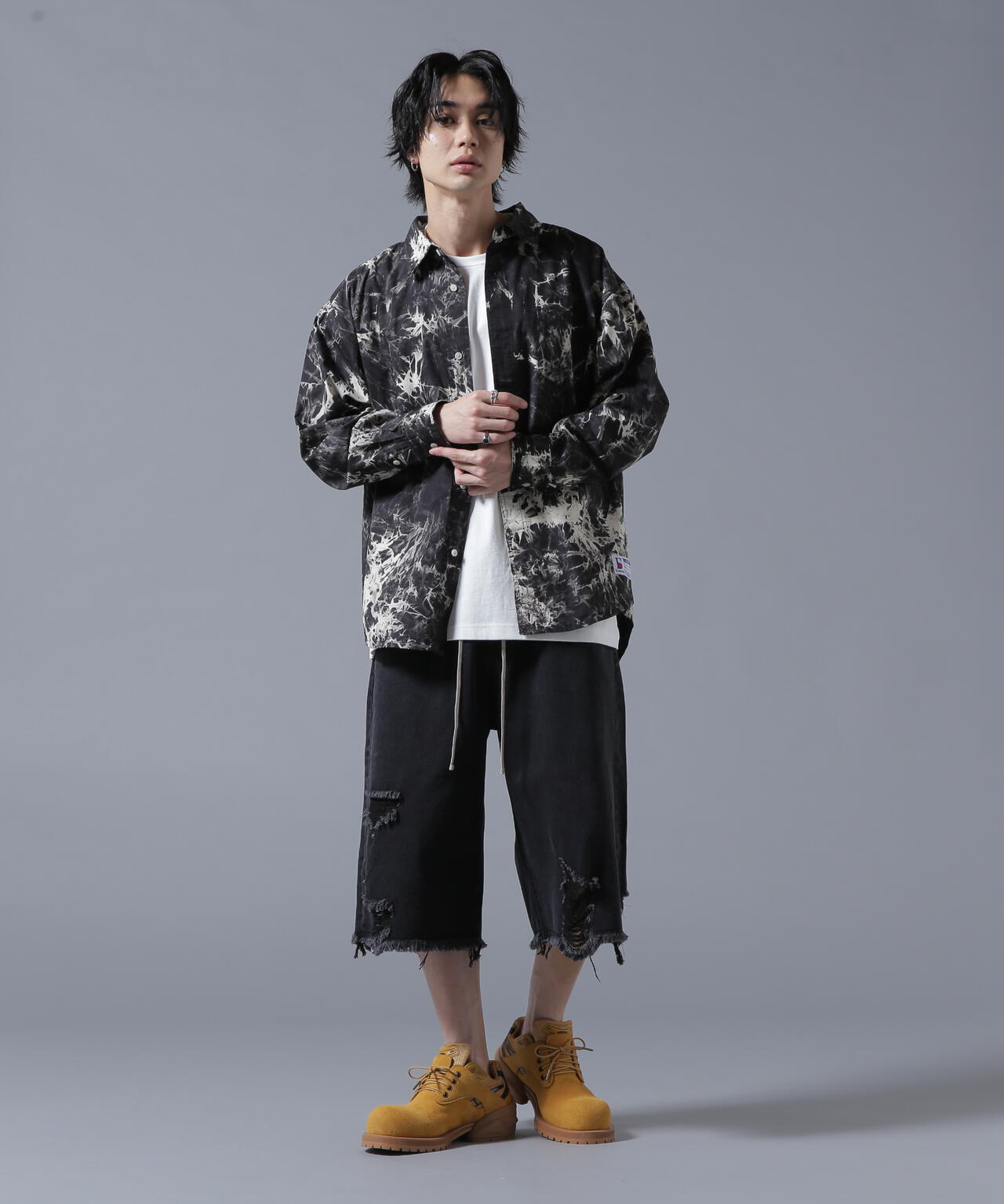 【WEB＆DEPOT限定】DankeSchon/ダンケシェーン/TIE DYE LONG SHIRTS