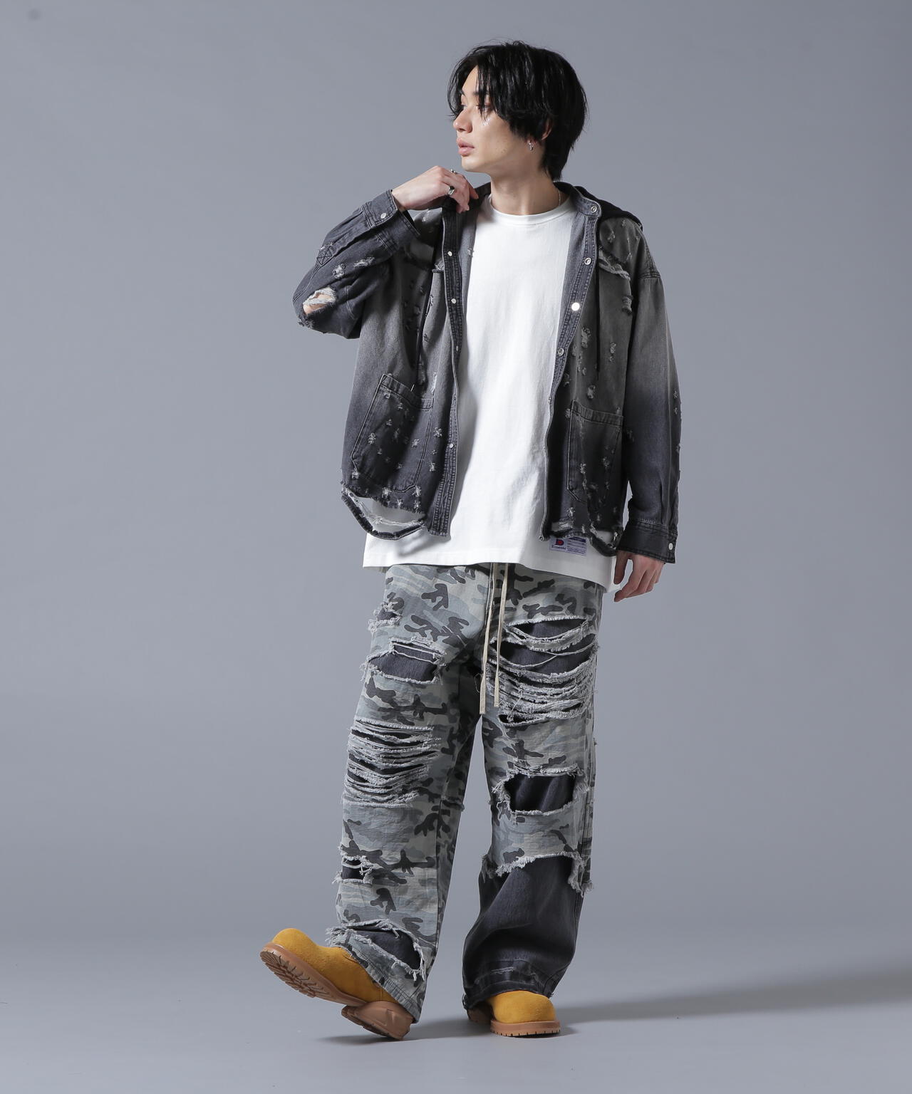 DankeSchon/ダンケシェーン/SHOTGUNDENIM HOOD SHIRTS