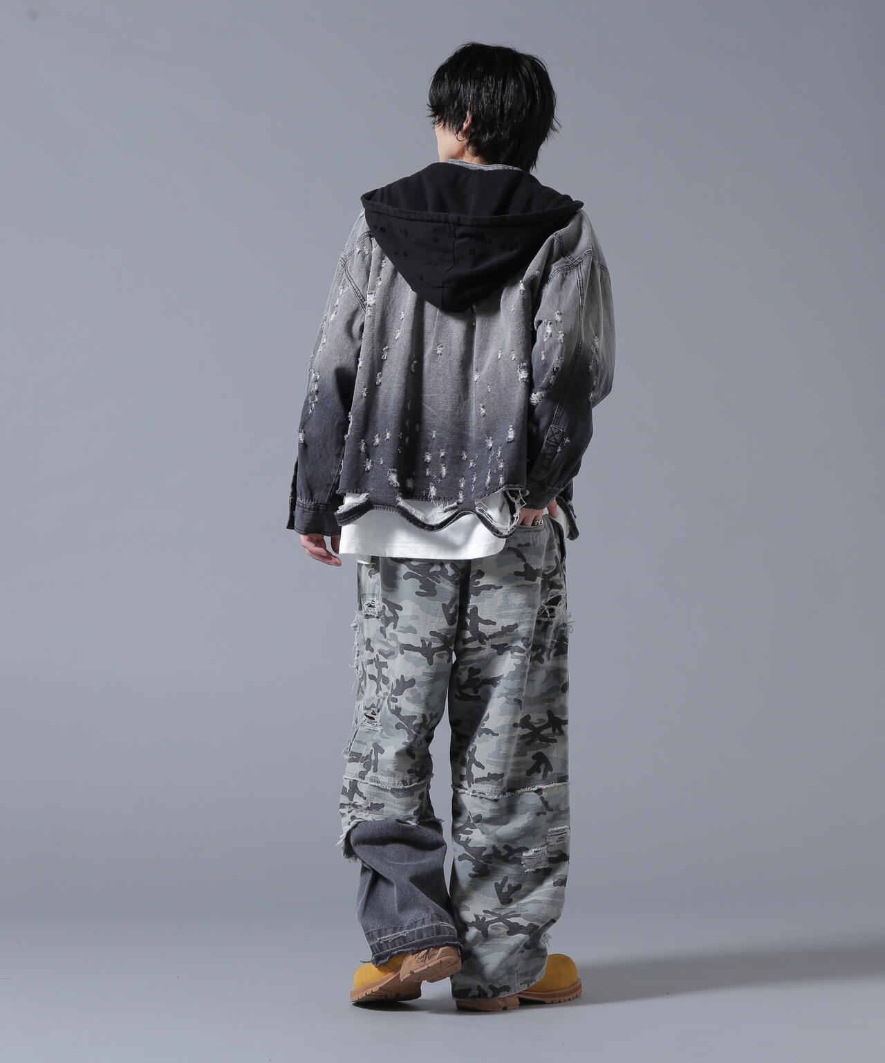 DankeSchon/ダンケシェーン/SHOTGUNDENIM HOOD SHIRTS