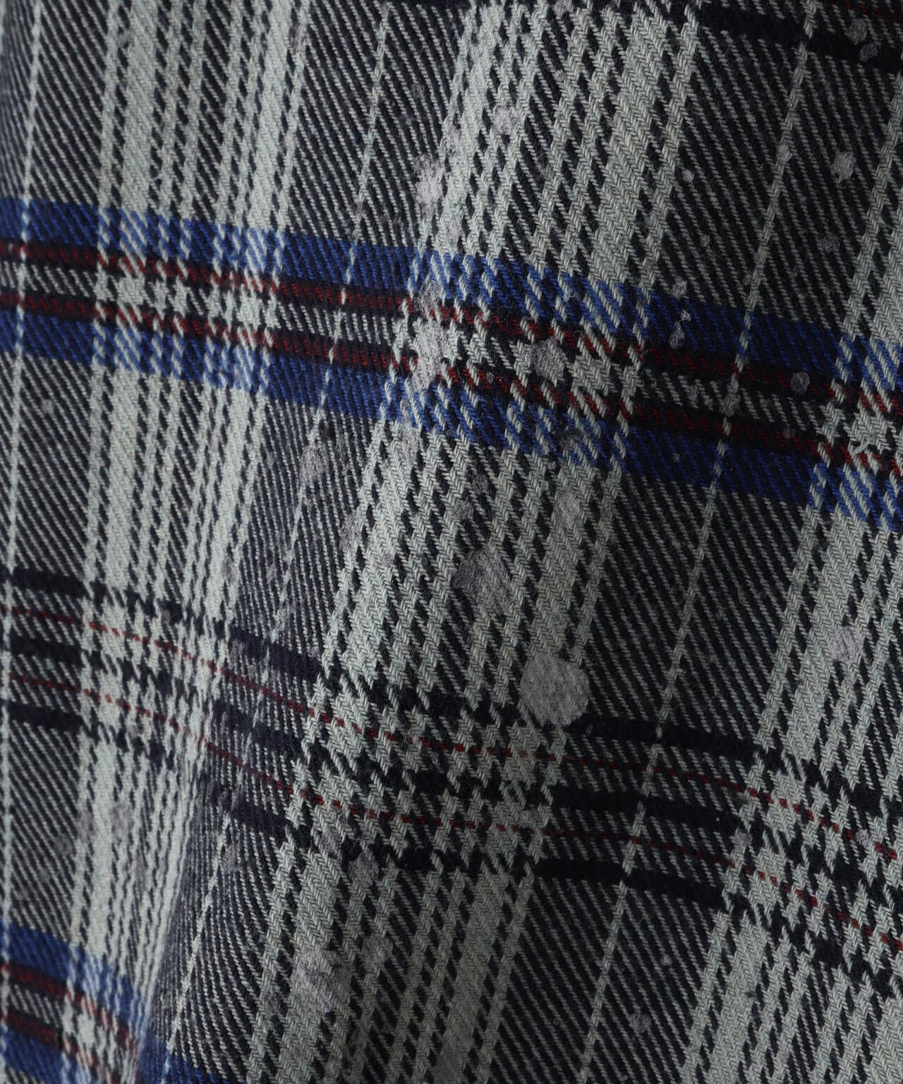 DankeSchon/ダンケシェーン/PIGMENT DAMAGE FLANNEL CHECK LONG SLEEVE SHIRTS