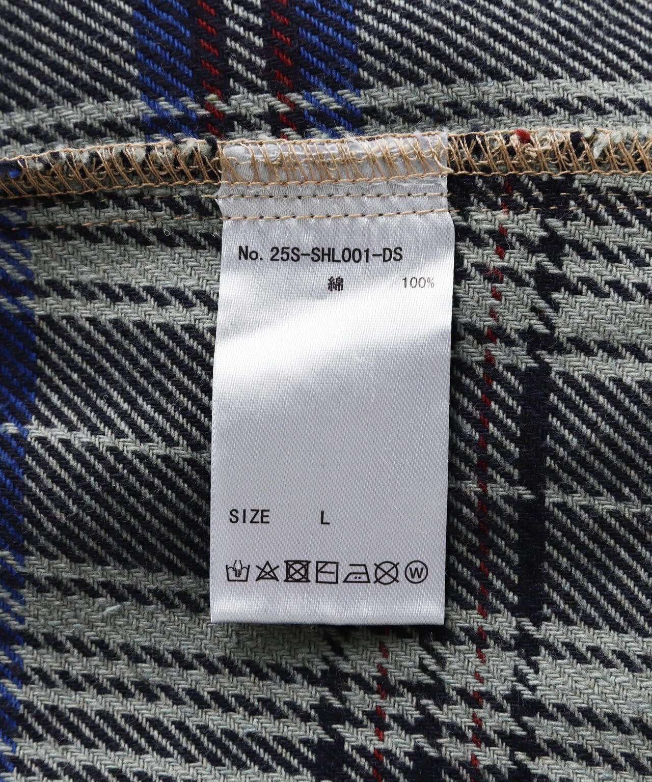 DankeSchon/ダンケシェーン/PIGMENT DAMAGE FLANNEL CHECK LONG SLEEVE SHIRTS