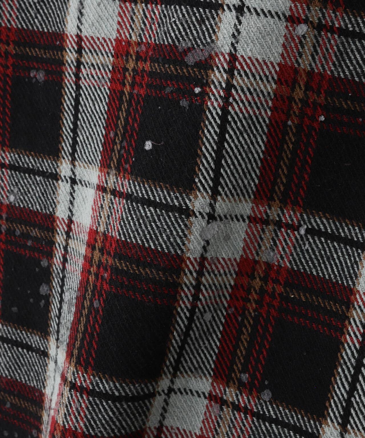 DankeSchon/ダンケシェーン/PIGMENT DAMAGE FLANNEL CHECK LONG SLEEVE SHIRTS