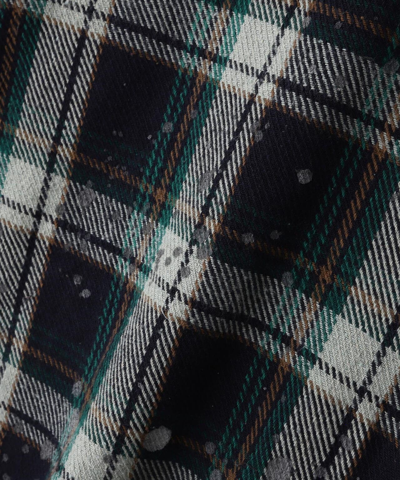 DankeSchon/ダンケシェーン/PIGMENT DAMAGE FLANNEL CHECK LONG SLEEVE SHIRTS