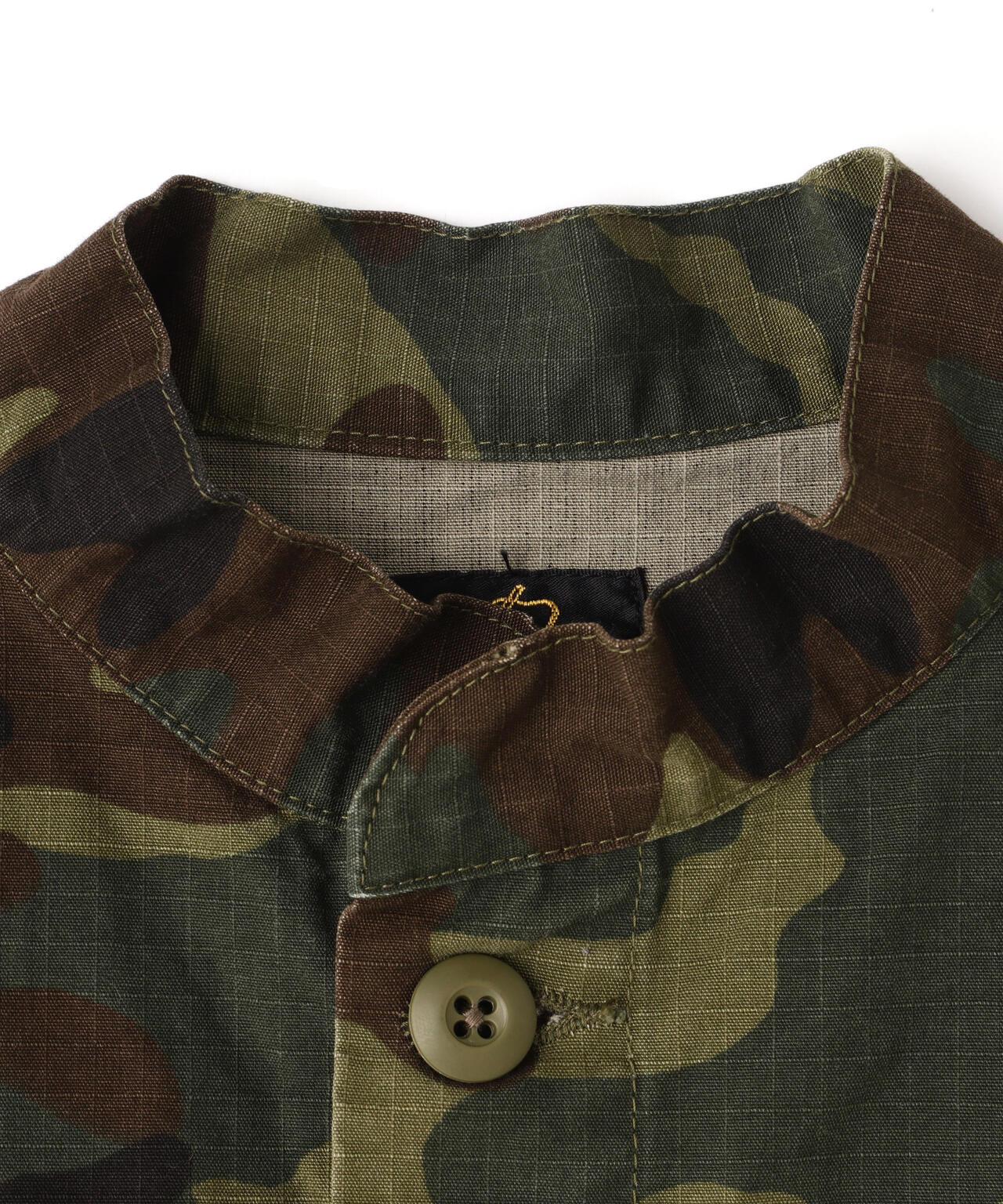 NEEDLES/ニードルズ/STAND COLLAR ARMY SHIRT - CAMO