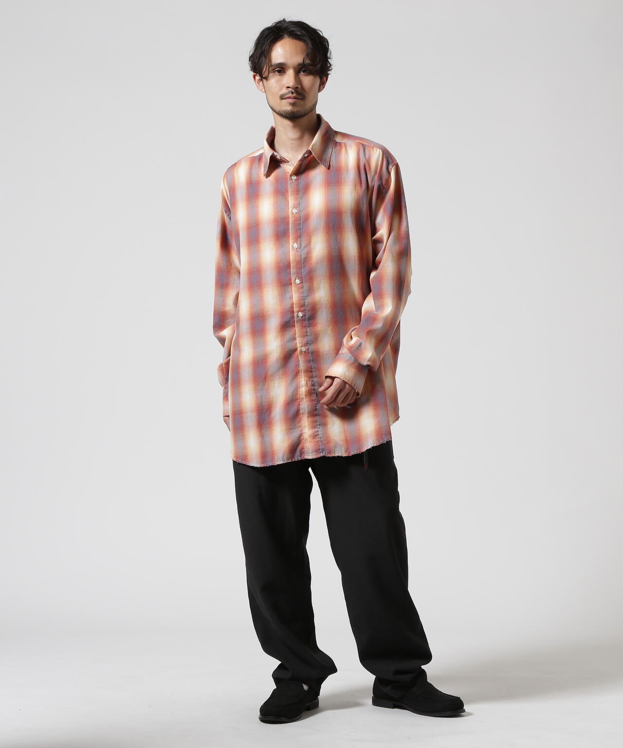 WHITELAND/ホワイトランド/DAMEGE CHECK SHIRT