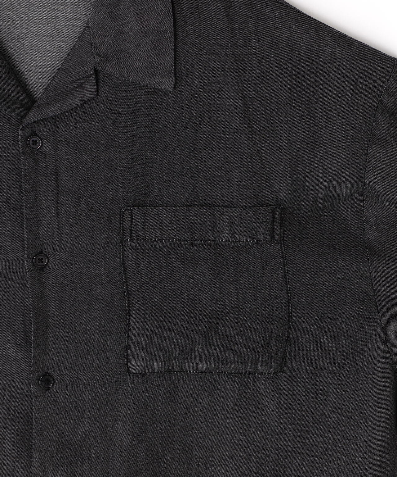 DankeSchon/ダンケシェーン/TENCEL OPENCOLLAR S/S SHIRTS
