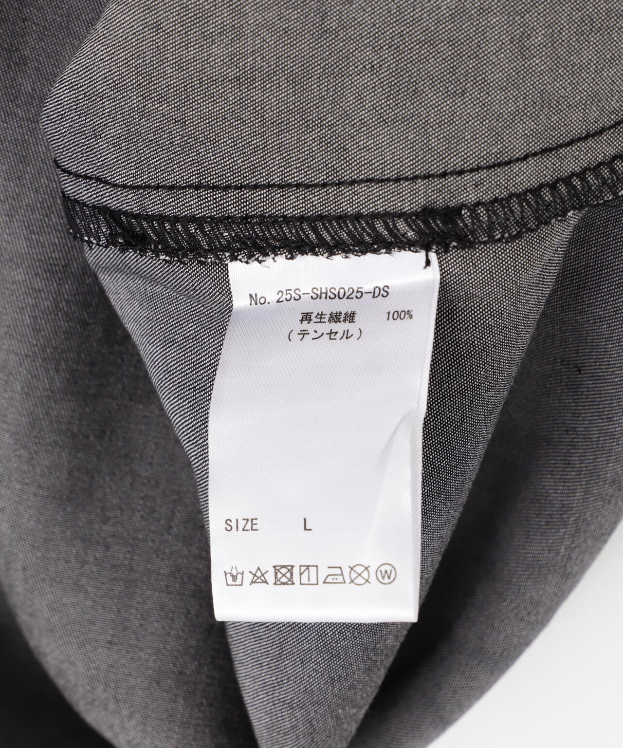 DankeSchon/ダンケシェーン/TENCEL OPENCOLLAR S/S SHIRTS