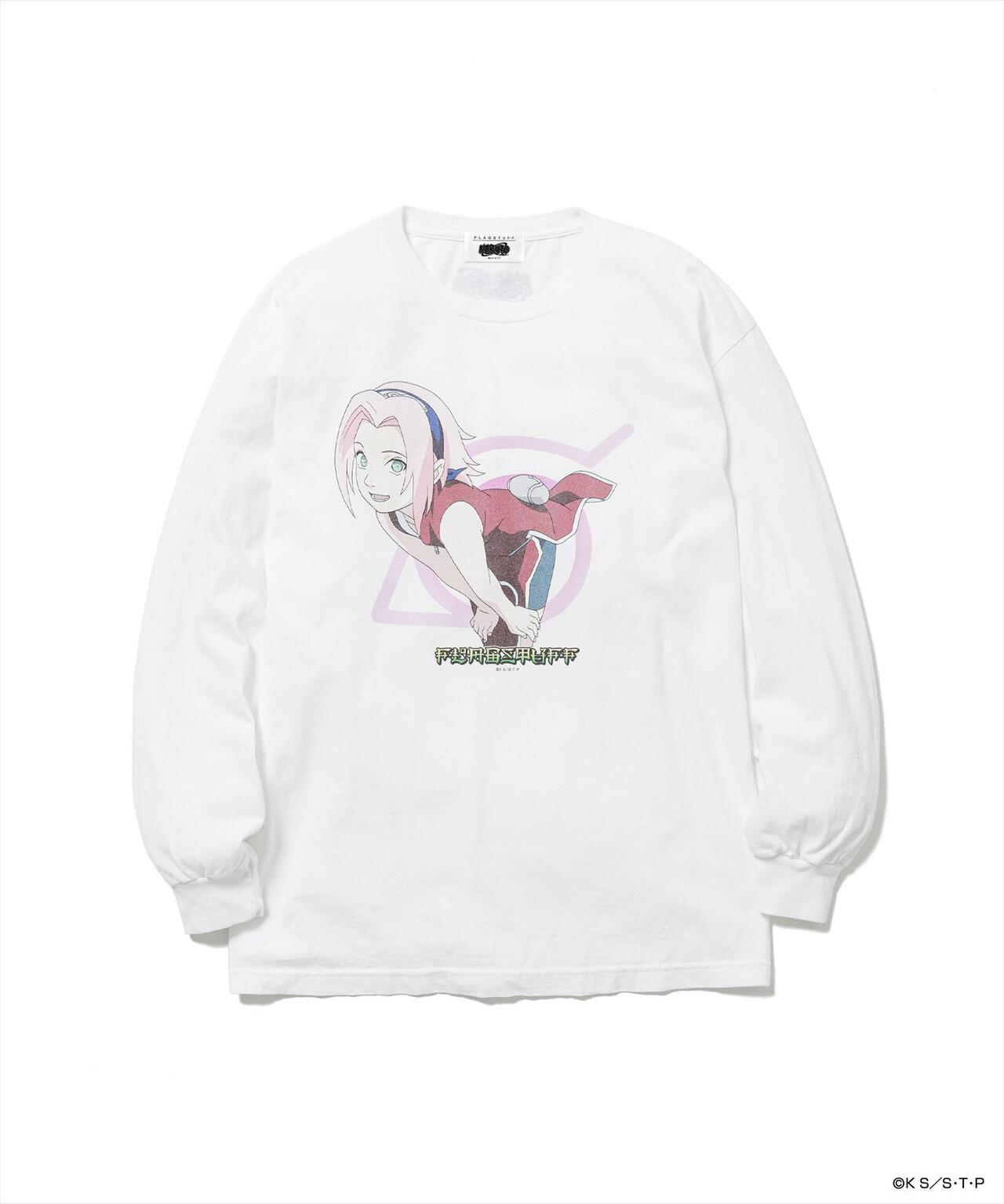 F-LAGSTUF-F×NARUTO-ナルト-/フラグスタフ×ナルト/”SAKURA” L/S TEE