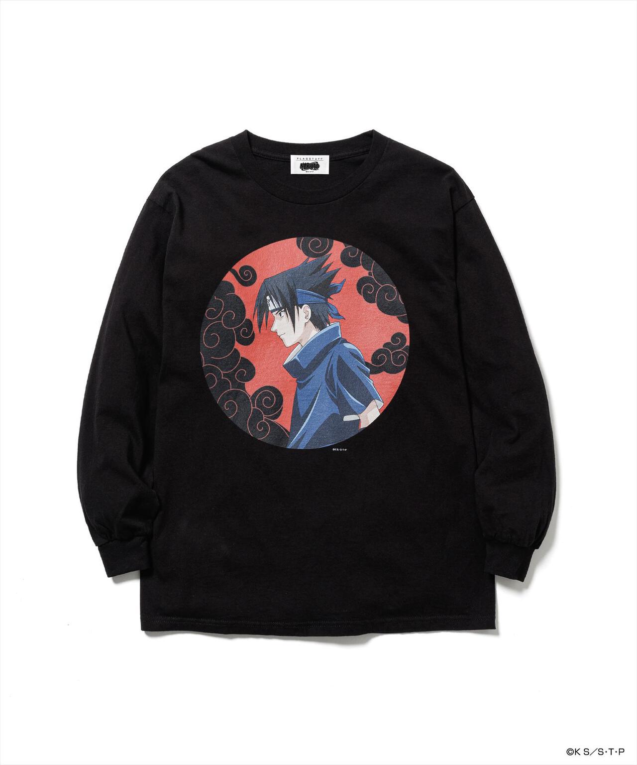 F-LAGSTUF-F×NARUTO-ナルト-/フラグスタフ×ナルト/"SASUKE" L/S TEE