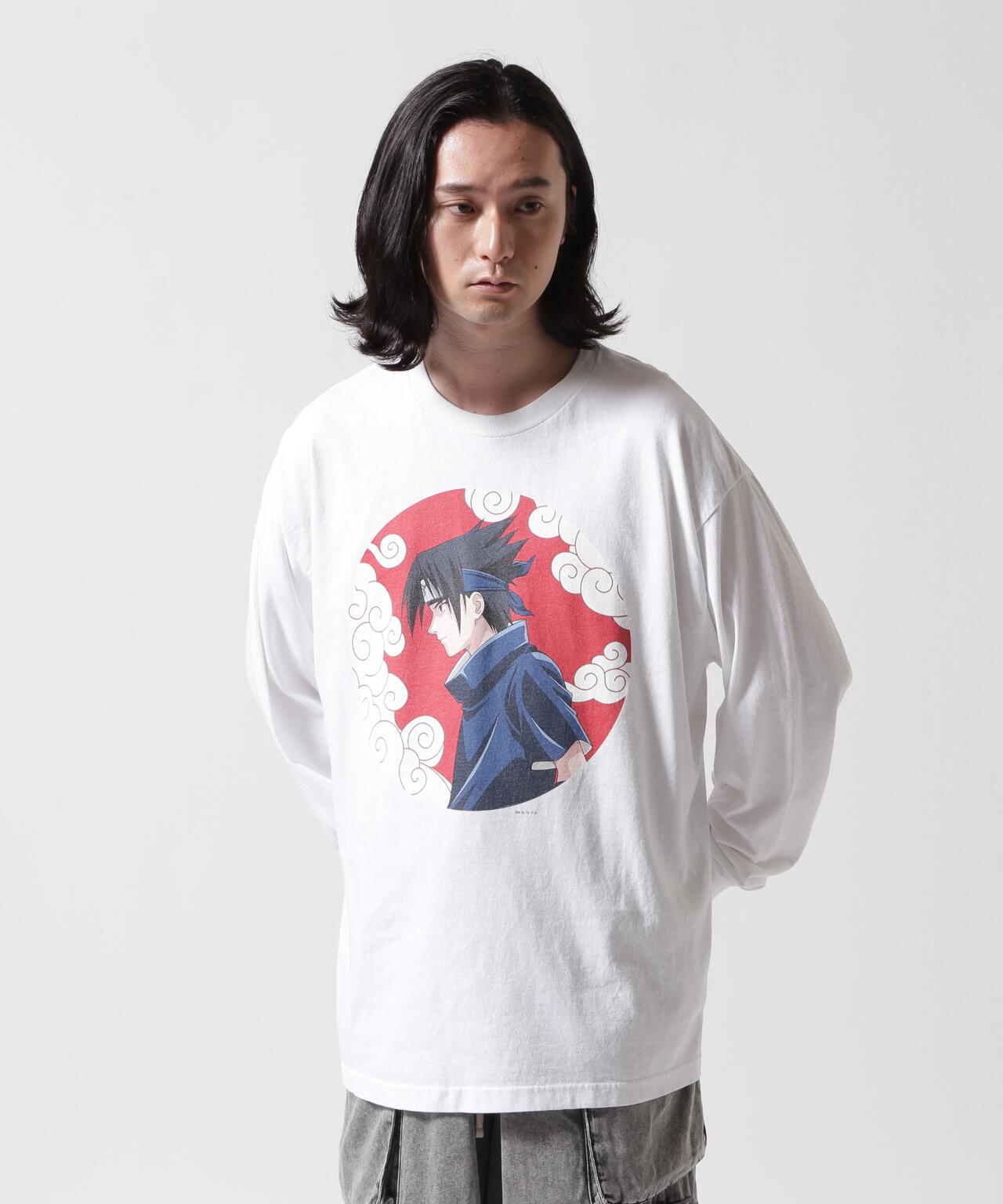 F-LAGSTUF-F×NARUTO-ナルト-/フラグスタフ×ナルト/"SASUKE" L/S TEE