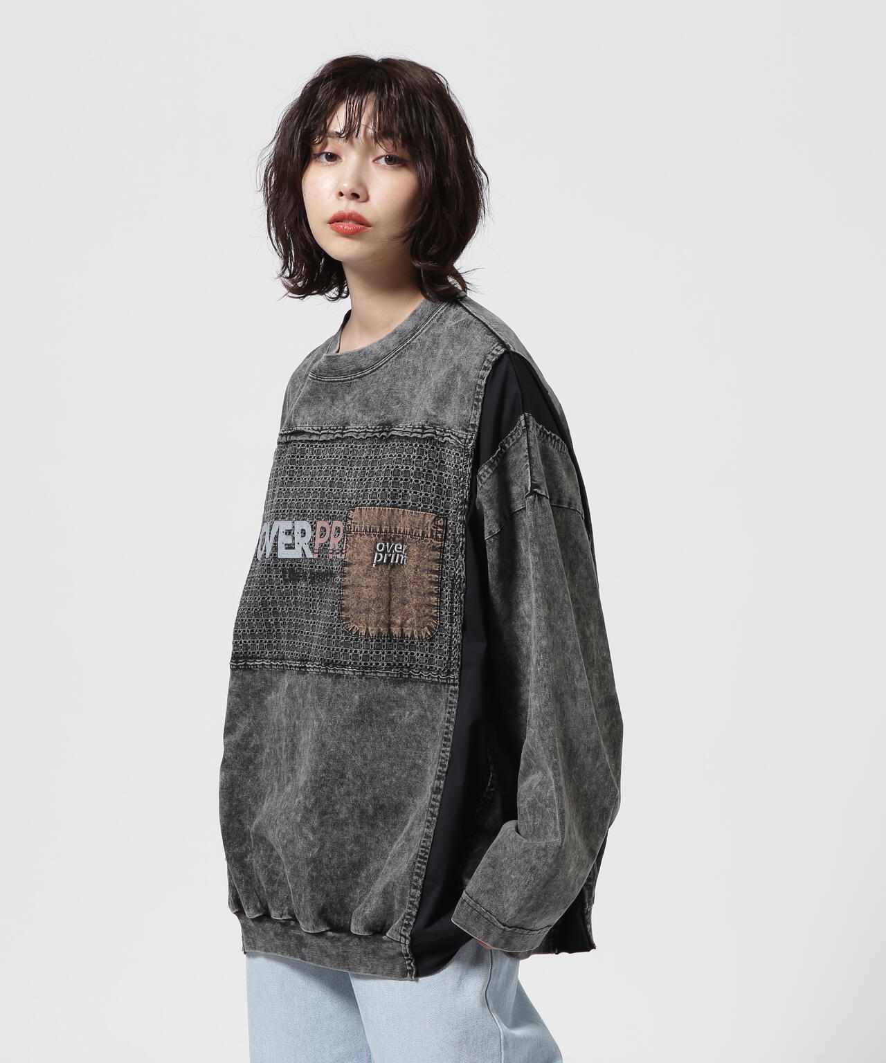 overprint/オーバープリント/PIGMENT SWEATSHIRTS LIKE LS TEE