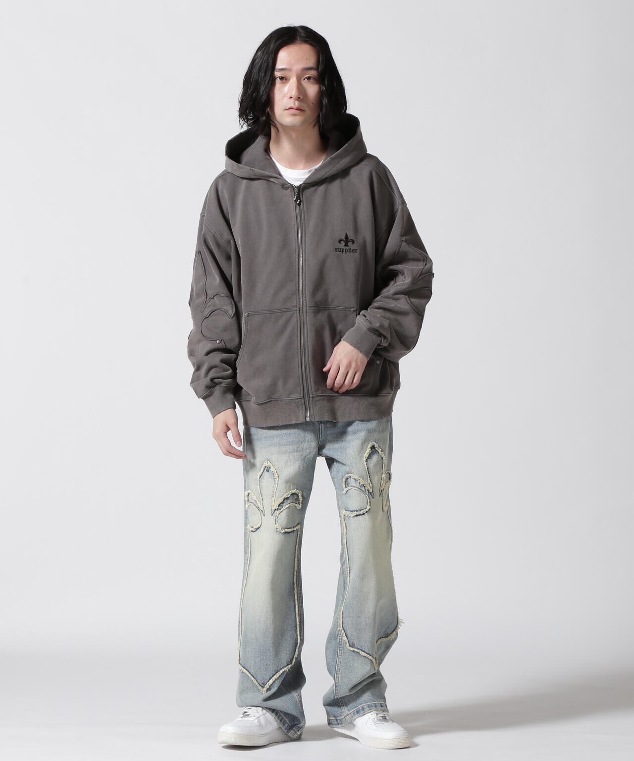 SUPPLIER/サプライヤー/FLEUR SWITCHING ZIP HOODIE