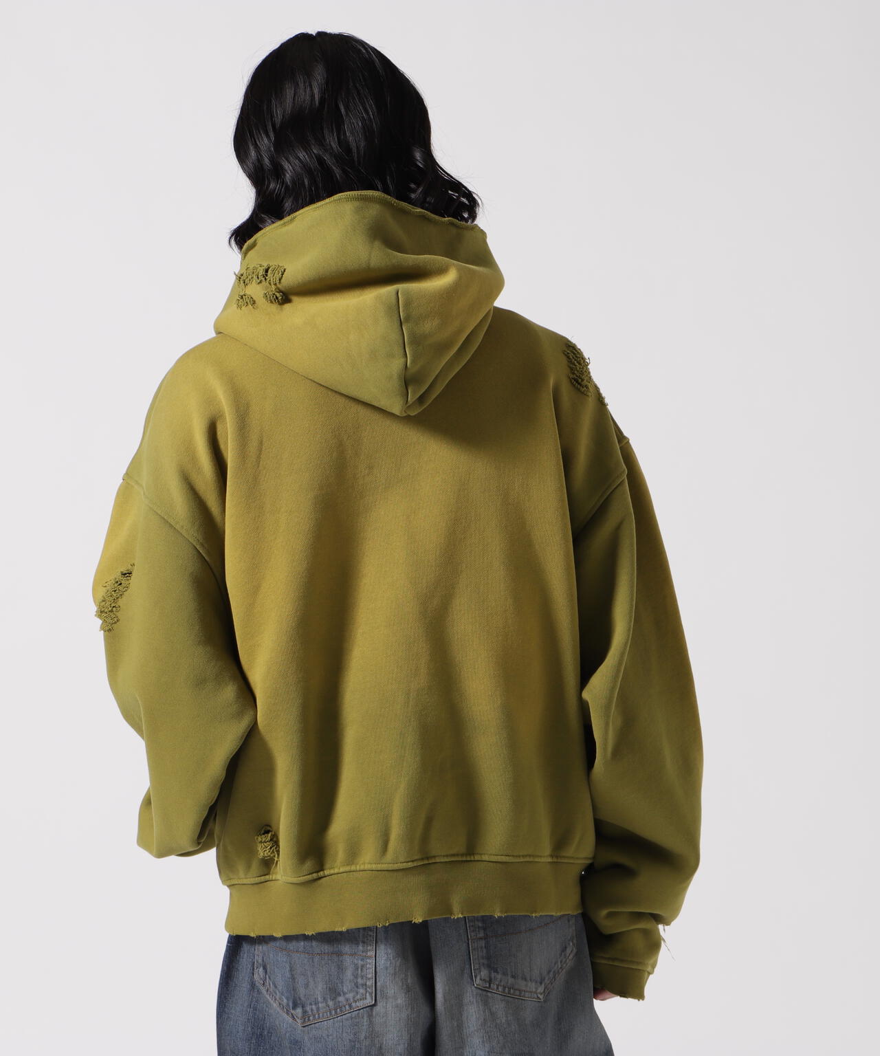 WHITELAND/ホワイトランド/VINTAGE DAMEGE HOODIE