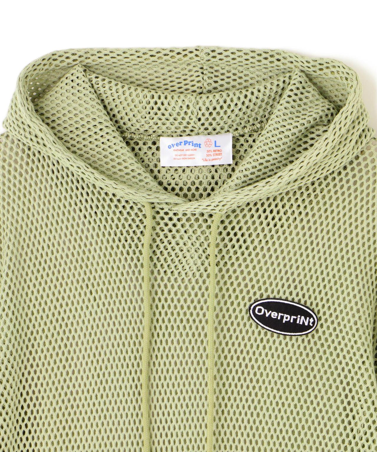 overprint/オーバープリント/MESH HOODIE