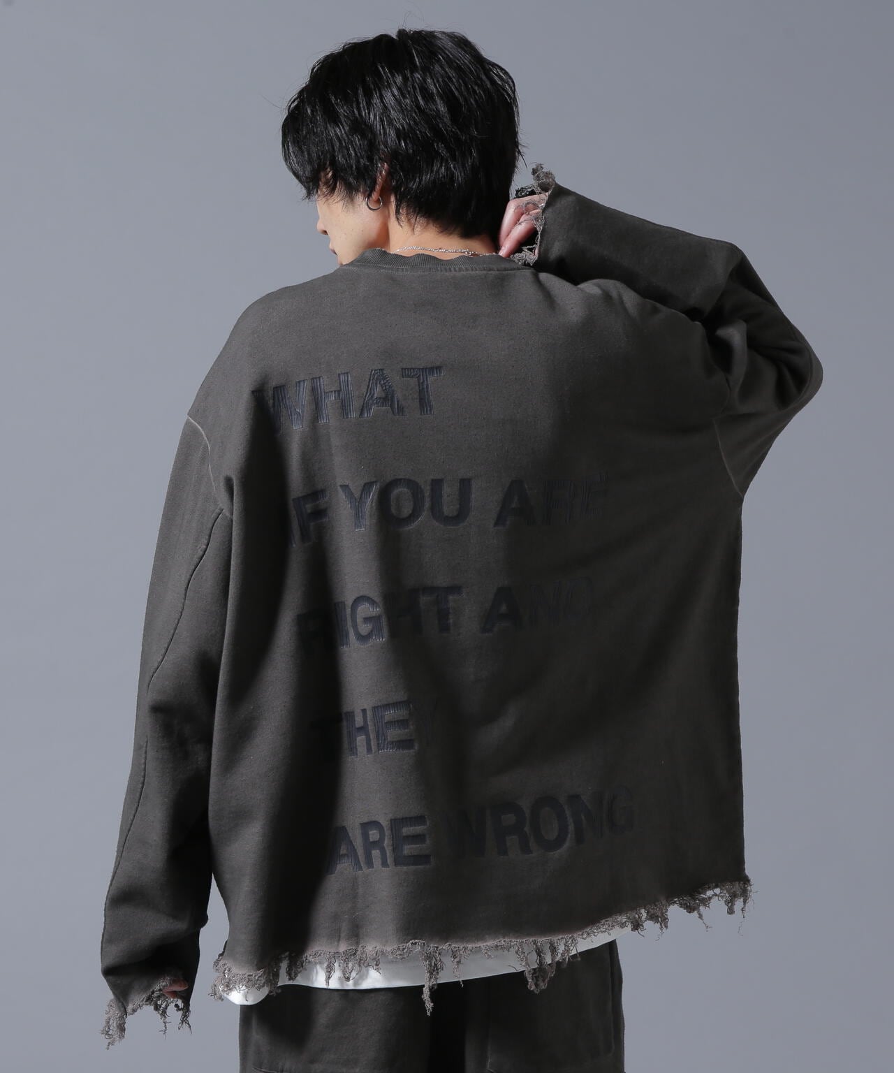 DankeSchon/ダンケシェーン/WATERDYE SWEAT CREWNECK