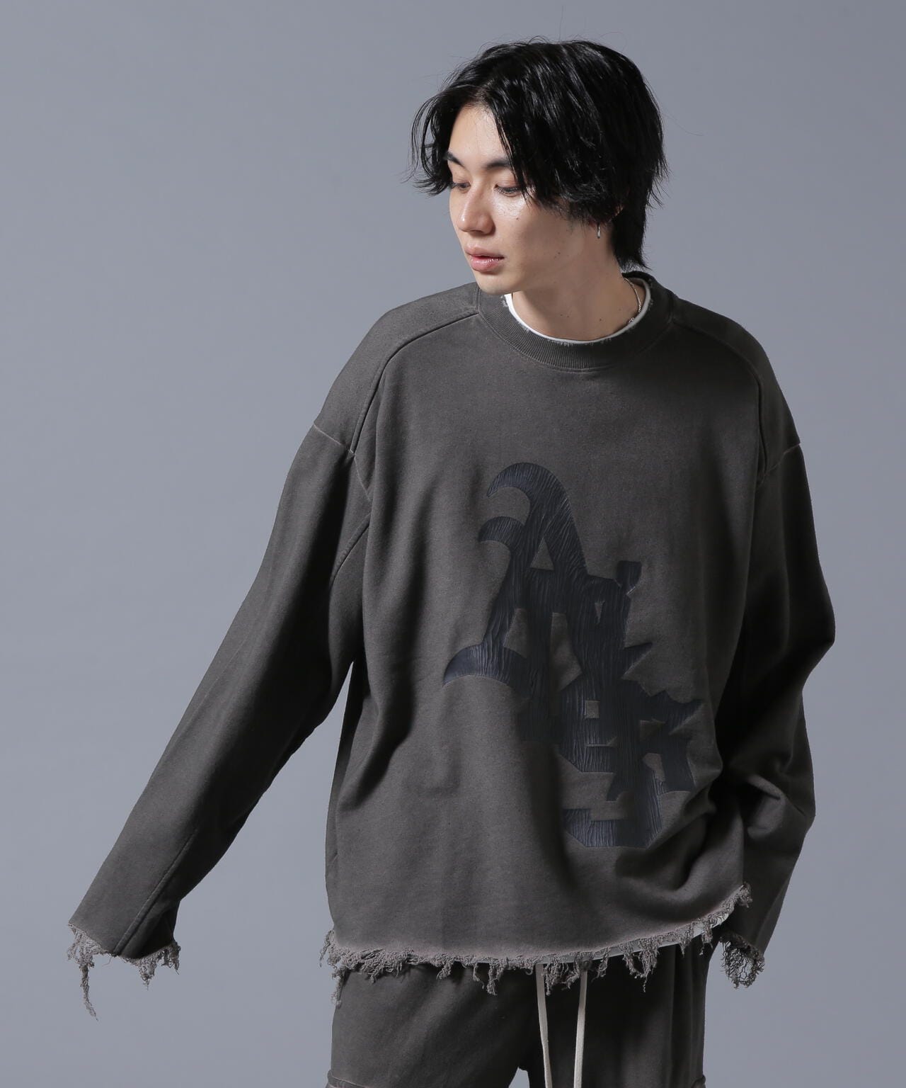 DankeSchon/ダンケシェーン/WATERDYE SWEAT CREWNECK