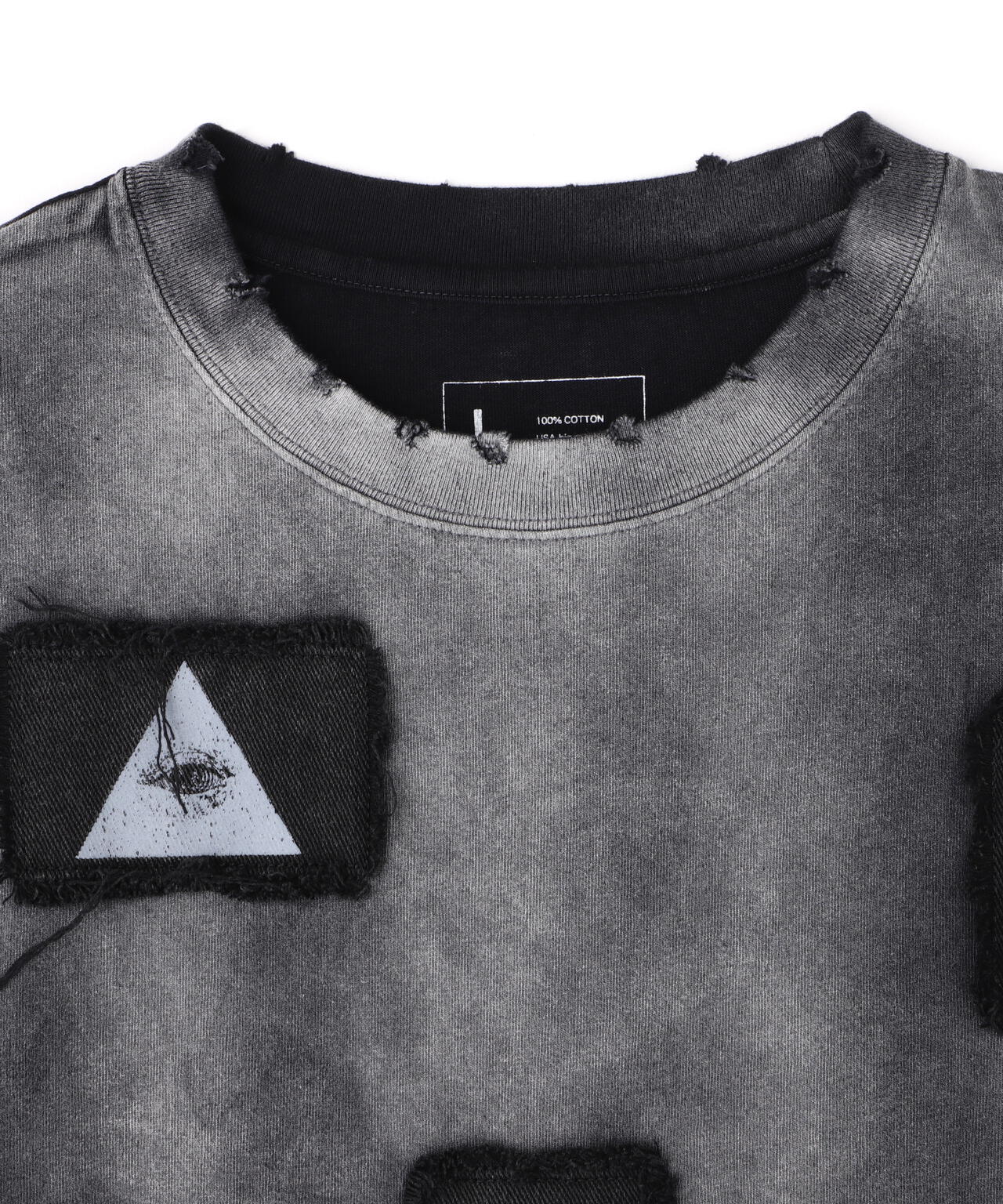 DankeSchon/ダンケシェーン/PIGMENT SPRAY S/S TEE PATCH