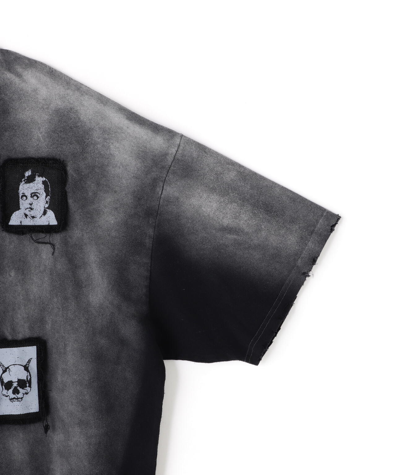 DankeSchon/ダンケシェーン/PIGMENT SPRAY S/S TEE PATCH