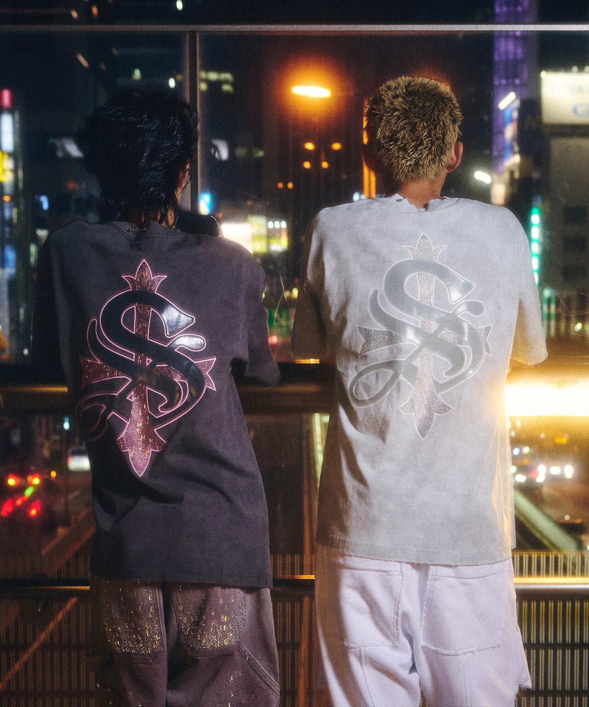 SUPPLIER/サプライヤー/【LHP EXCLUSIVE】DAMAGE PIERCED CROSS TEE