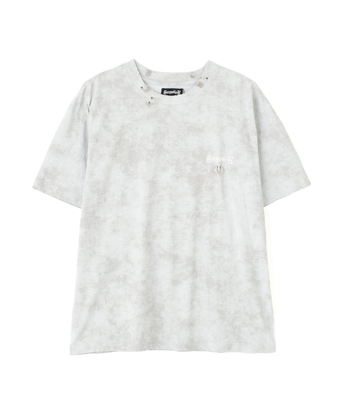 SUPPLIER/サプライヤー/【LHP EXCLUSIVE】DAMAGE PIERCED CROSS TEE