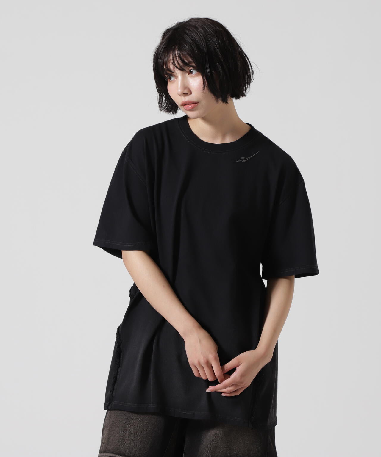 BLR/ビーエルアール/D G BLEACHED SHORT SLEEVE TEE
