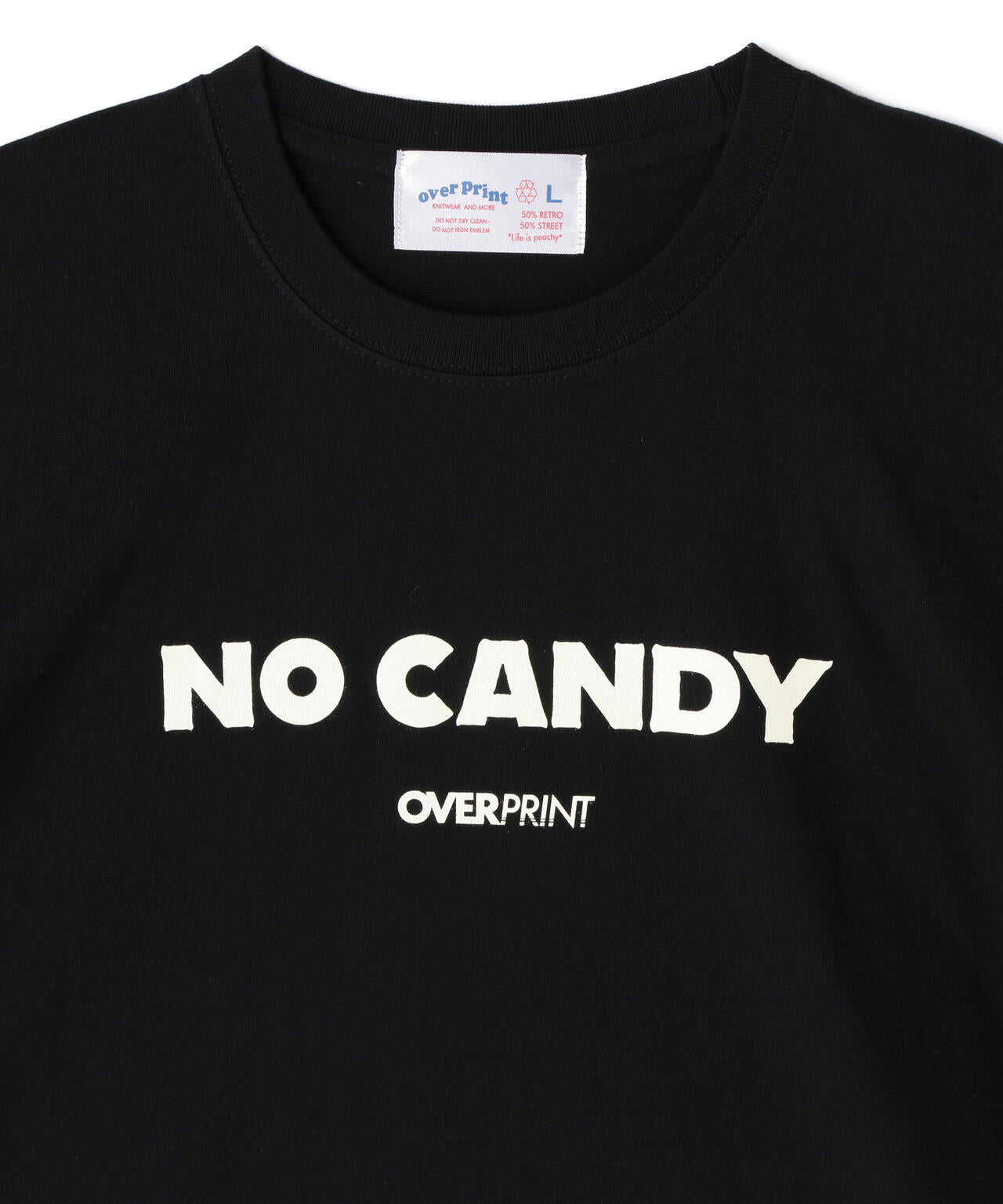 overprint/オーバープリント/NO CANDY TEE