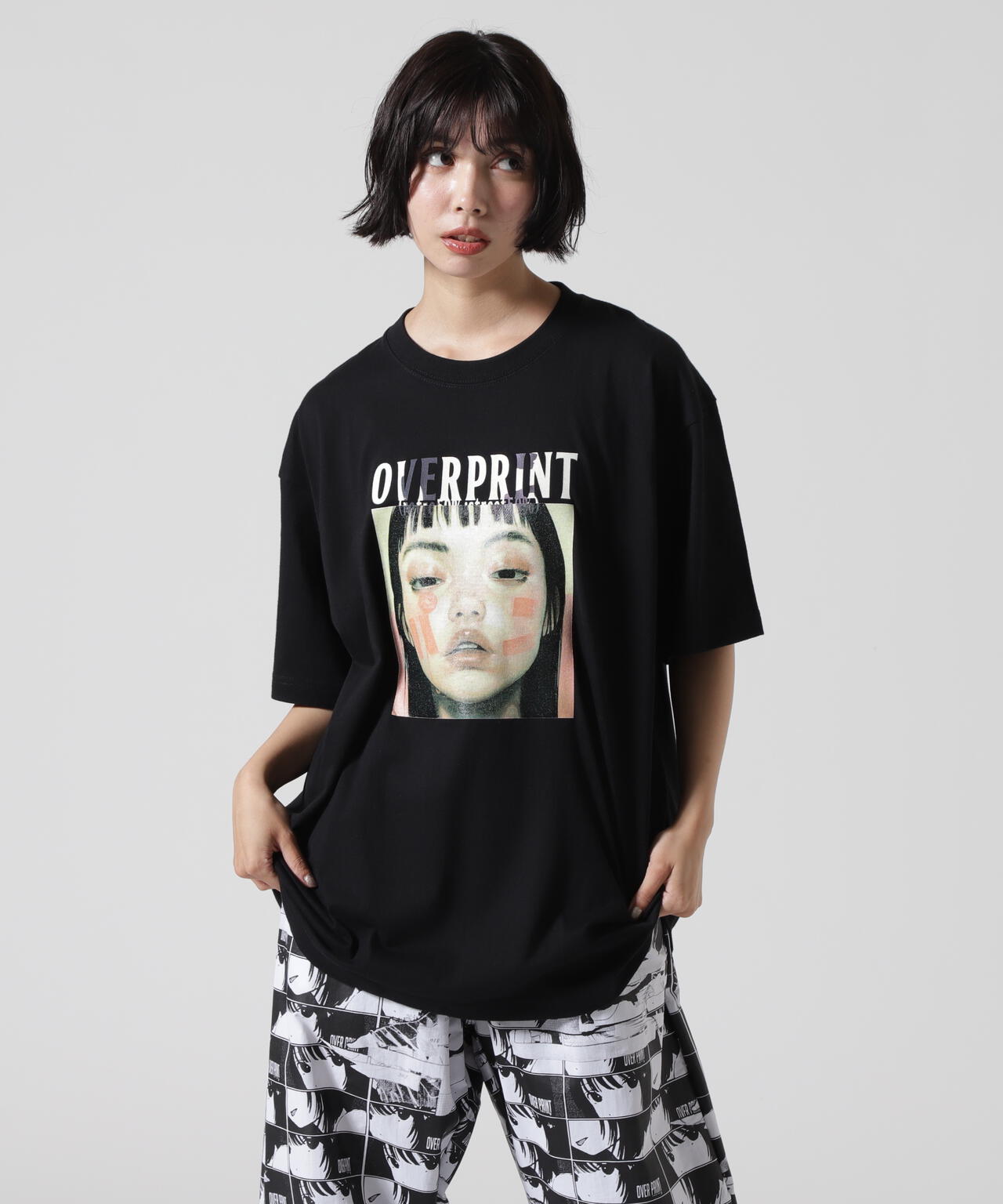 overprint/オーバープリント/パン TEE