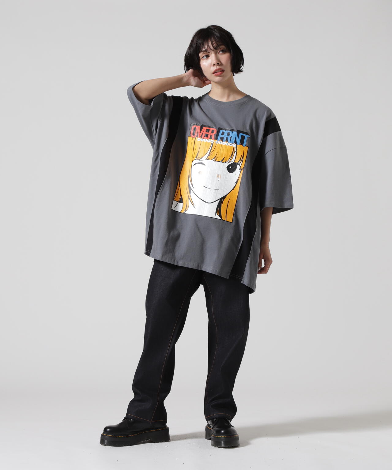 overprint/オーバープリント/COVER TEE