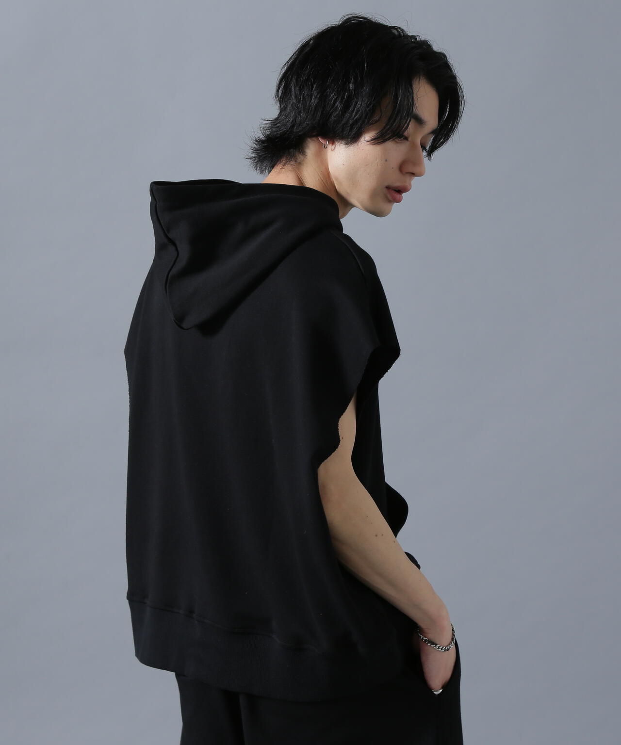 DankeSchon/ダンケシェーン/CHEMICAL SWEAT NOSLEEVE HOODIE