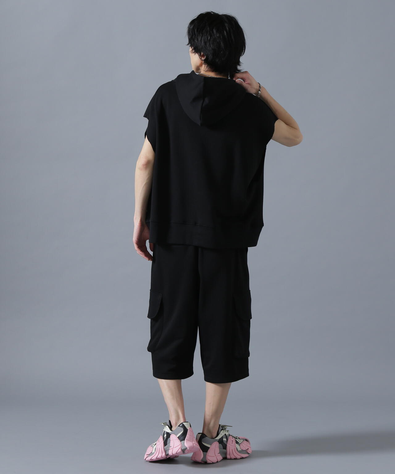 DankeSchon/ダンケシェーン/CHEMICAL SWEAT NOSLEEVE HOODIE