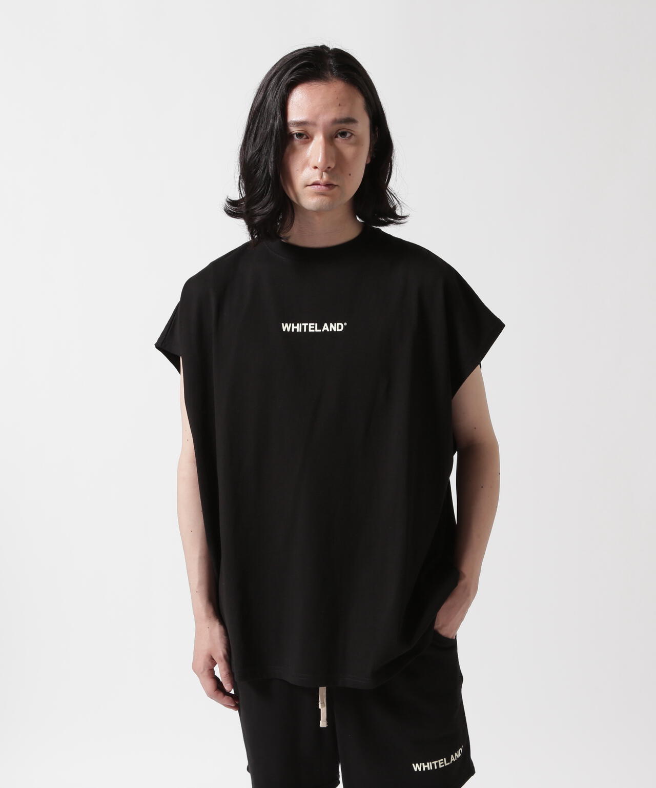 【WEB&DEPOT限定】WHITELAND/ホワイトランド/OWL LOGO NOSLEEVE TEE