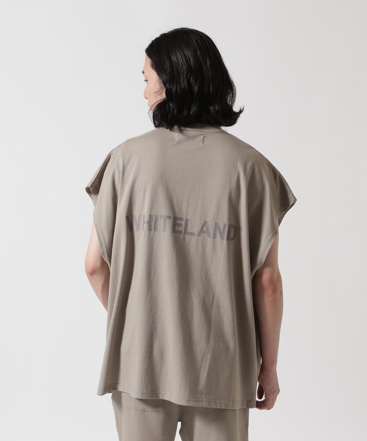 【WEB&DEPOT限定】WHITELAND/ホワイトランド/OWL LOGO NOSLEEVE TEE