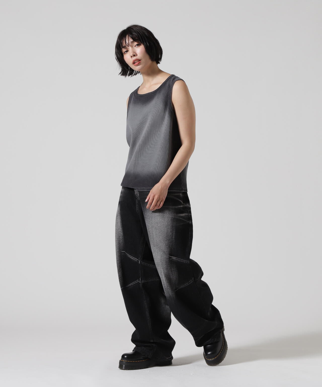 BLR/ビーエルアール/HIGH-TENSION GRADATION WASHING SLEEVELESS