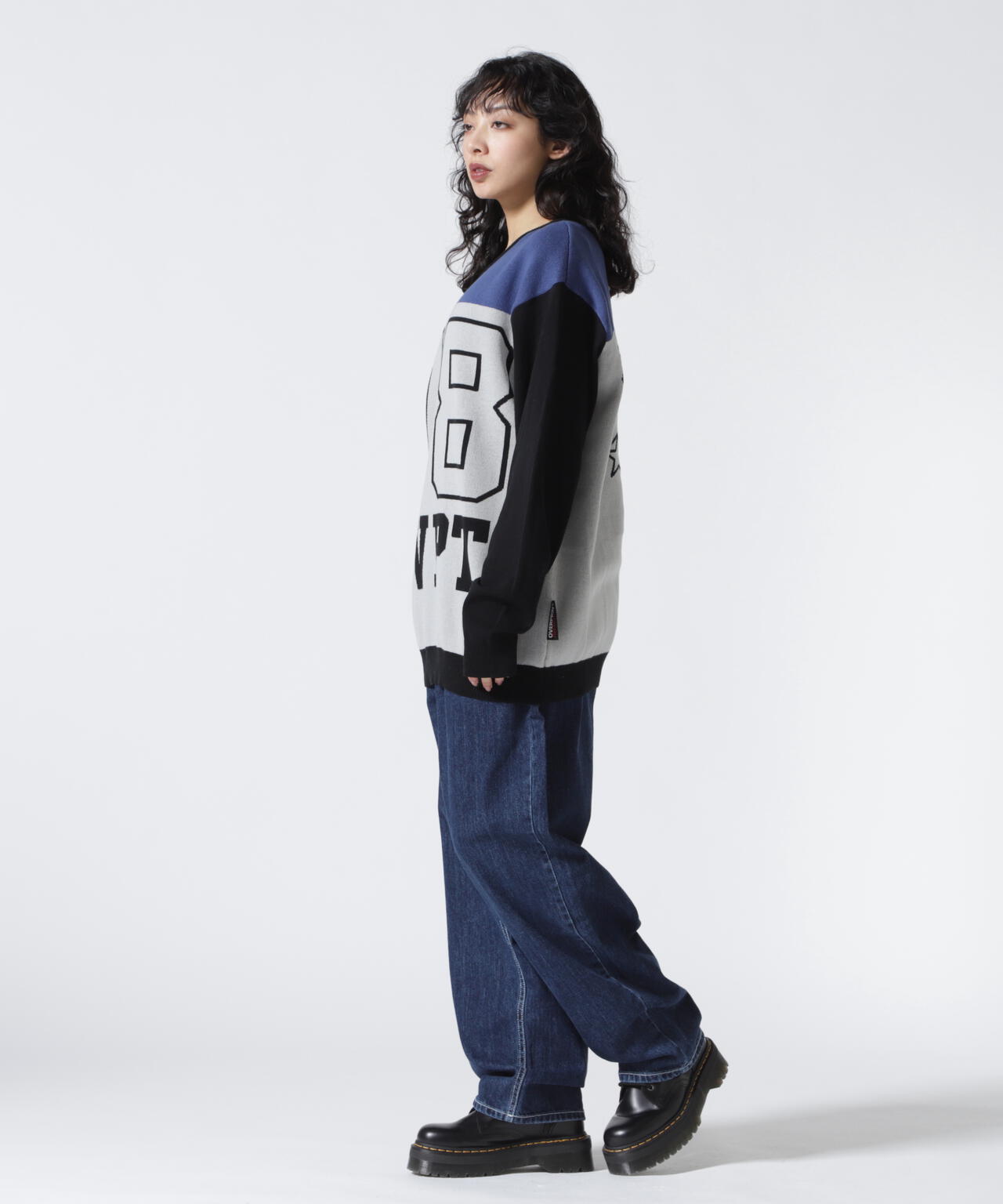 overprint/オーバープリント/78 V NECK  COTTON KNIT