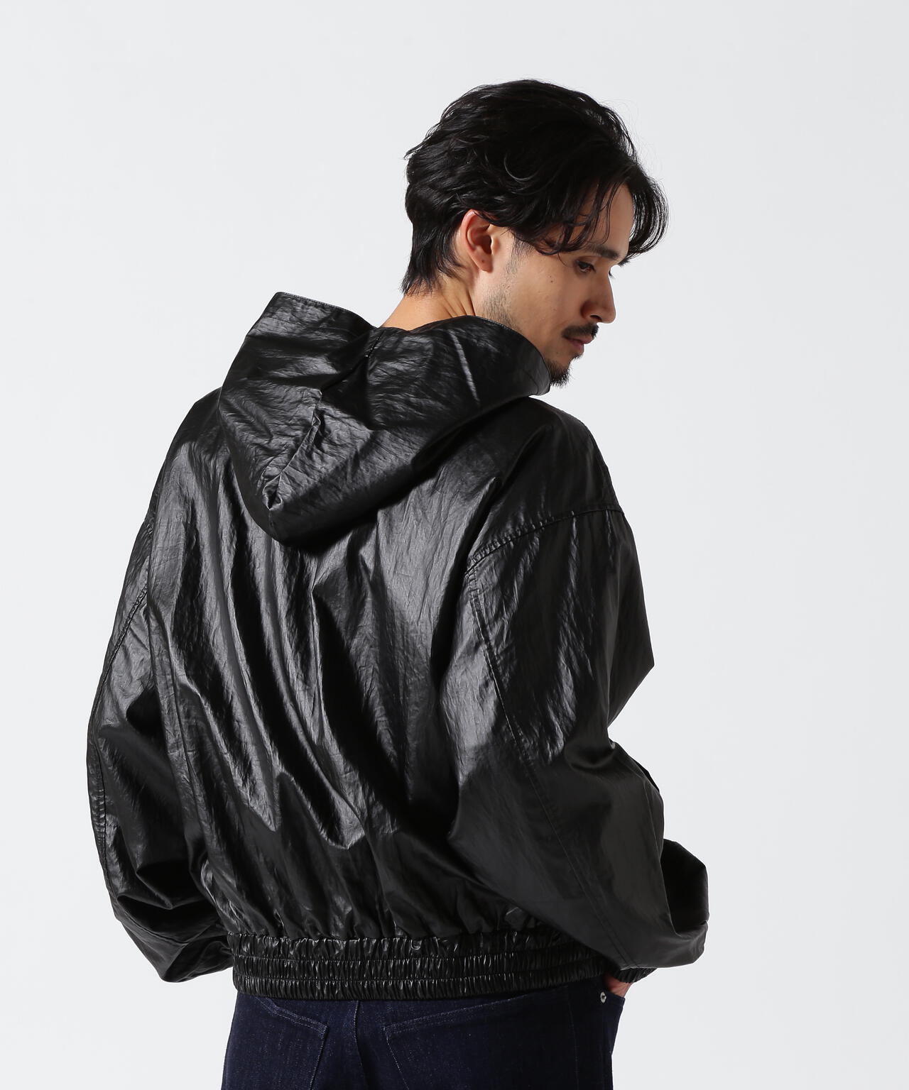 DankeSchon/ダンケシェーン/COATING TENCEL ZIP HOODIE