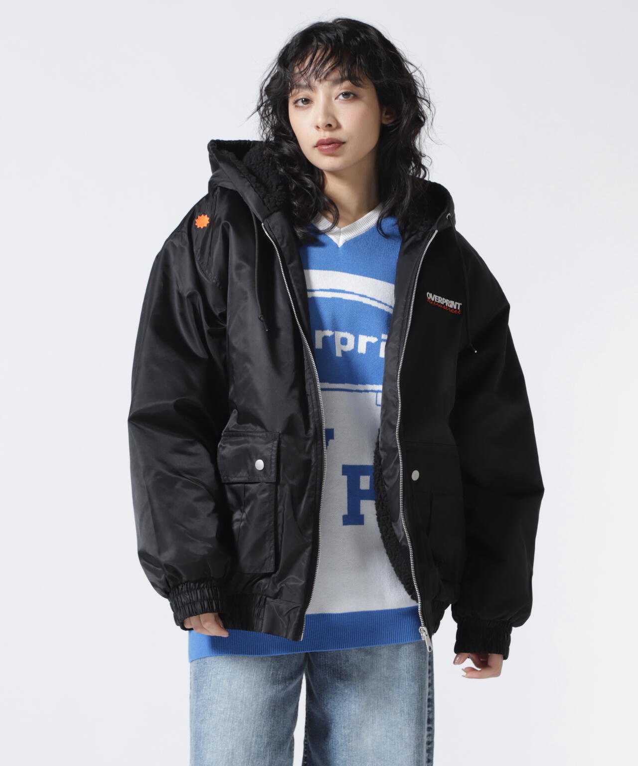 overprint/オーバープリント/HOODIE JACKET