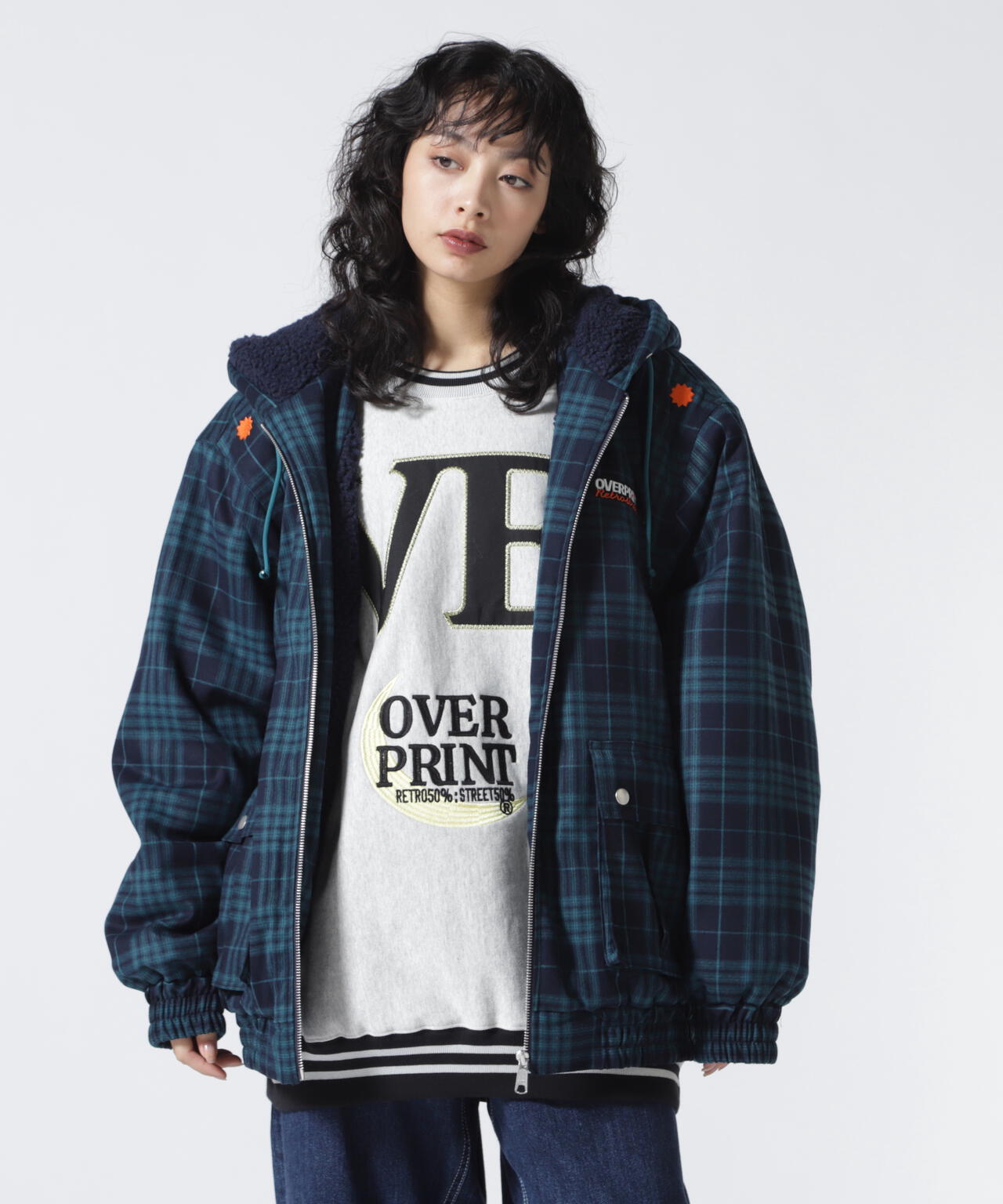 overprint/オーバープリント/HOODIE JACKET