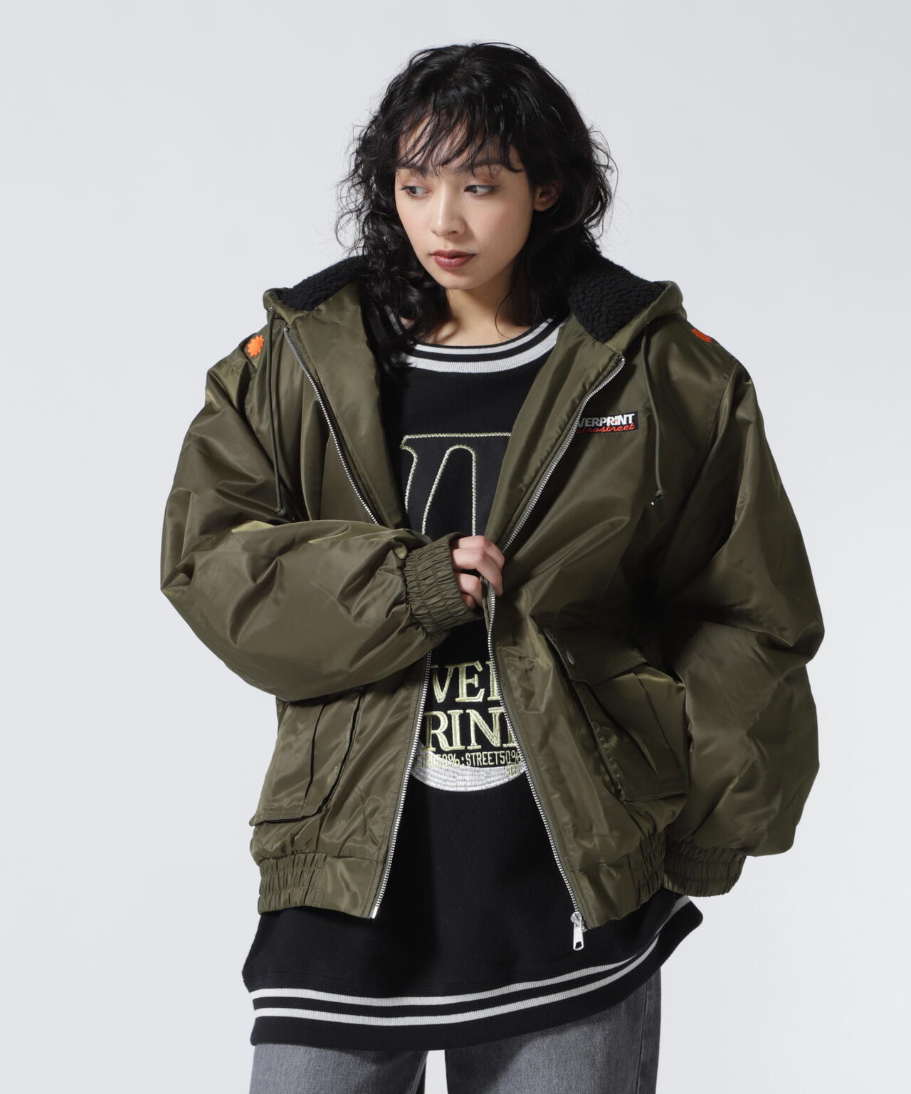 overprint/オーバープリント/HOODIE JACKET