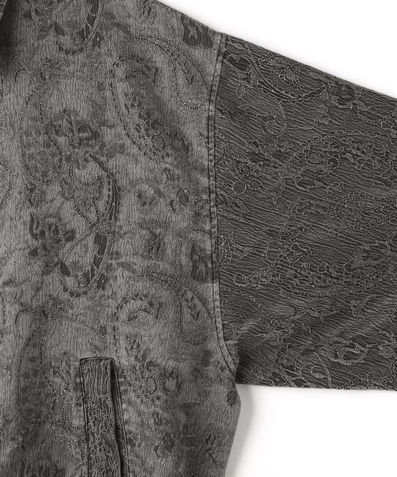 Chica/チカ/FLORAL JAQUARD PIGMENT BOMBER JACKET